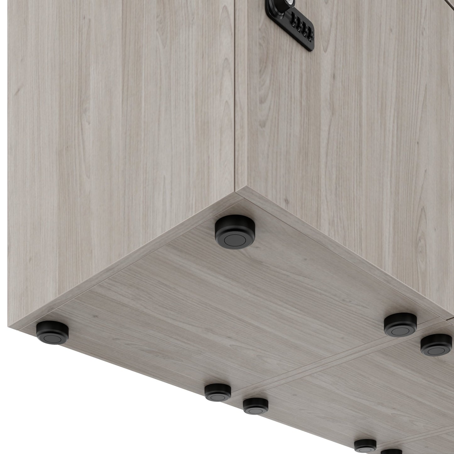 Armadietto CHOICE | 1804 x 936 mm, 8 scomparti, rovere nordico grigio