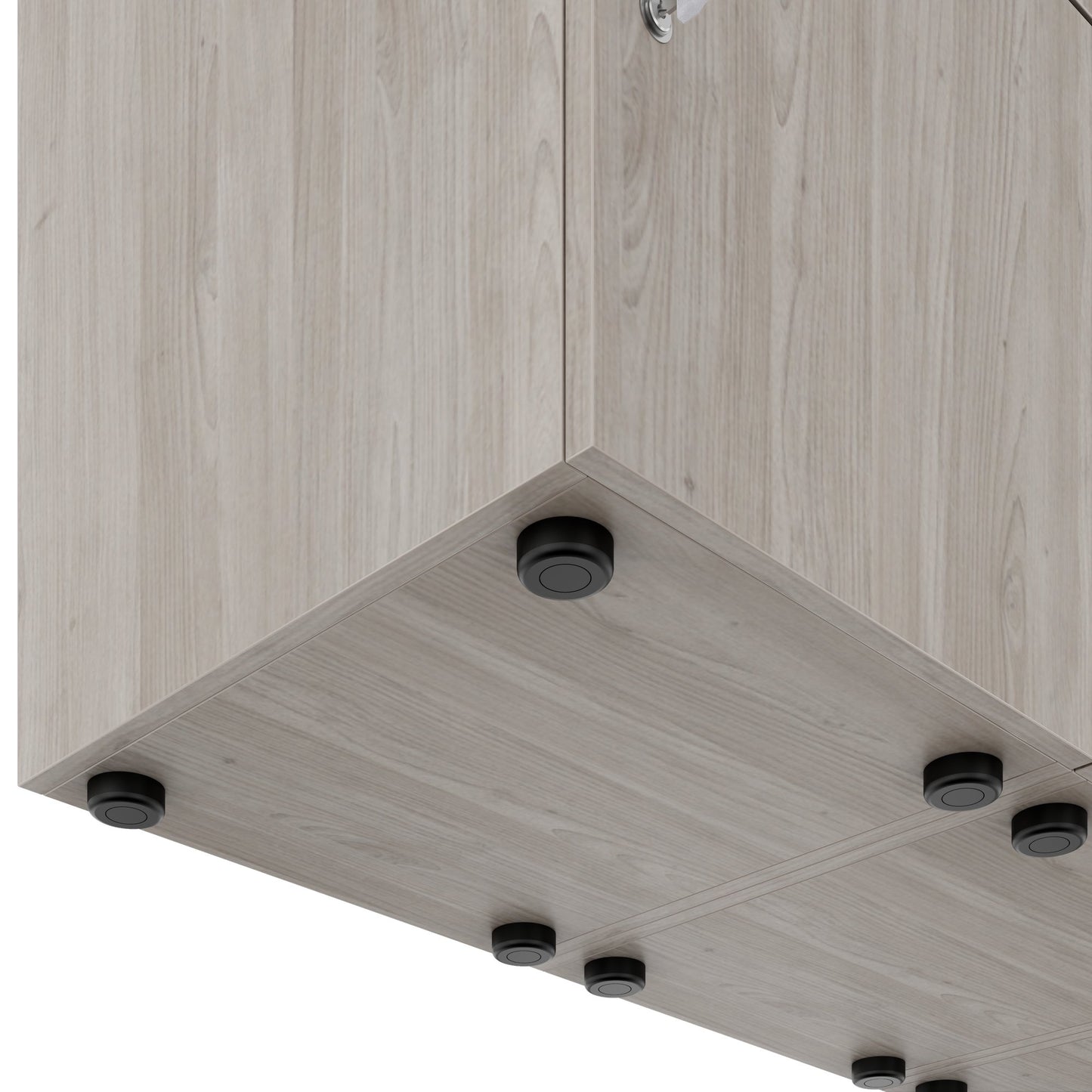 Armadietto CHOICE | 1804 x 936 mm, 8 scomparti, rovere nordico grigio