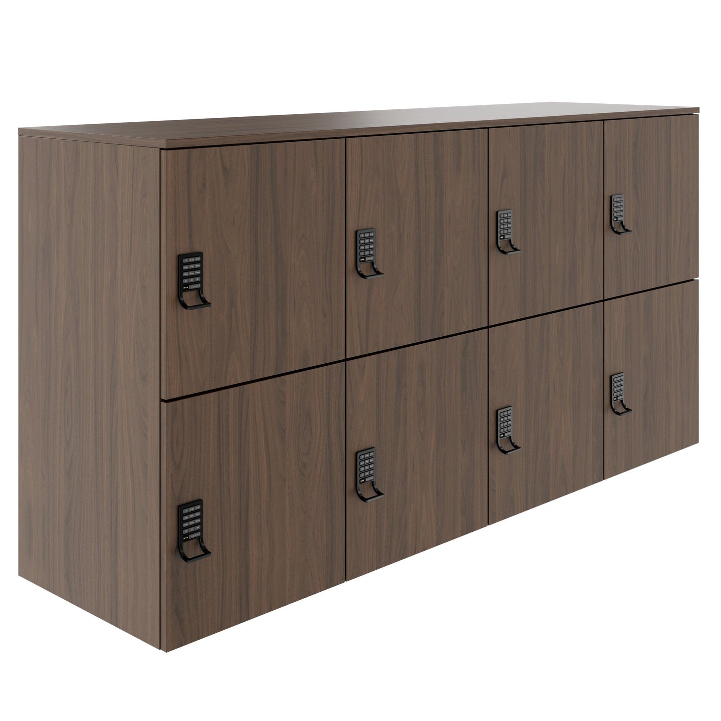 Armadietto CHOICE | 1804 x 936 mm, 8 scomparti, noce
