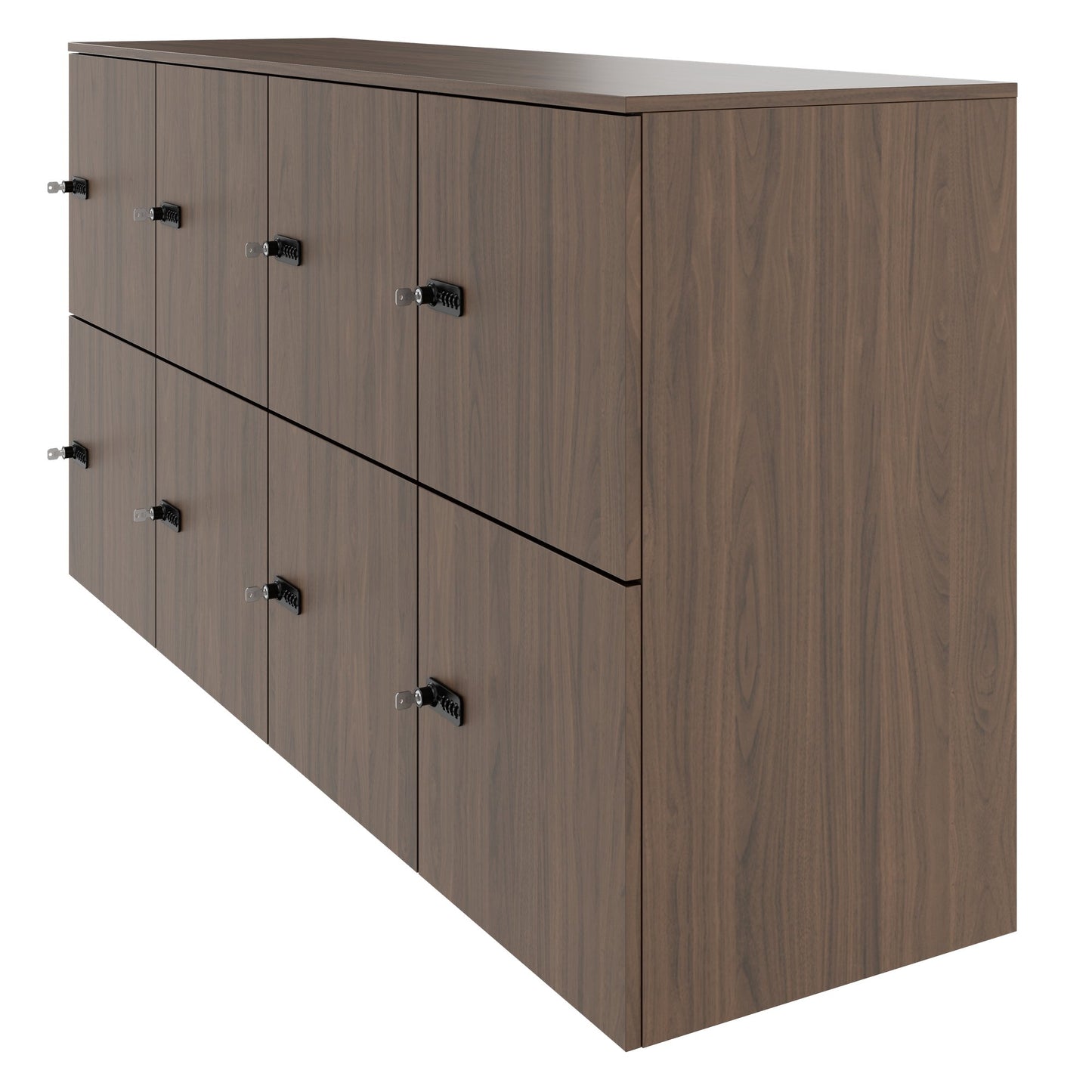 Armadietto CHOICE | 1804 x 936 mm, 8 scomparti, noce