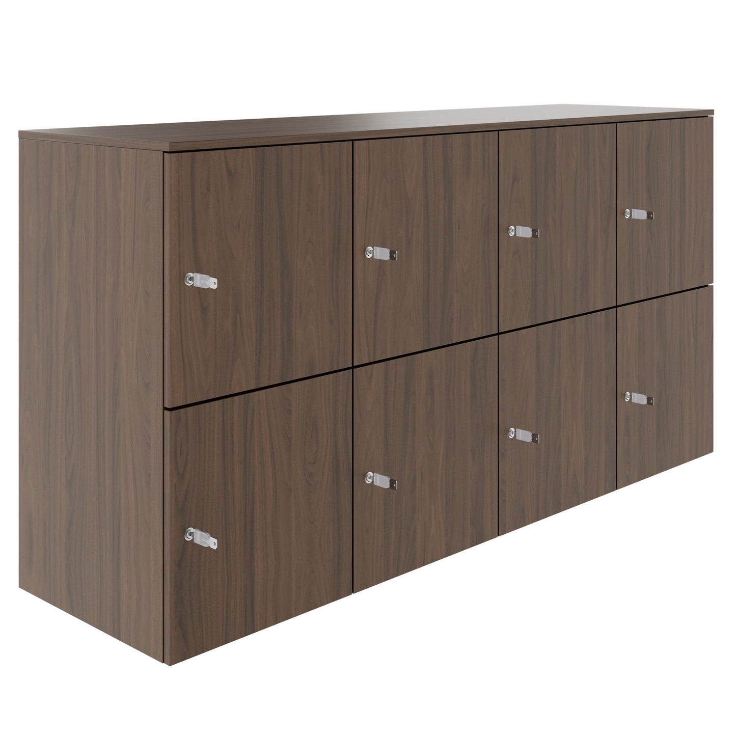 Armadietto CHOICE | 1804 x 936 mm, 8 scomparti, noce