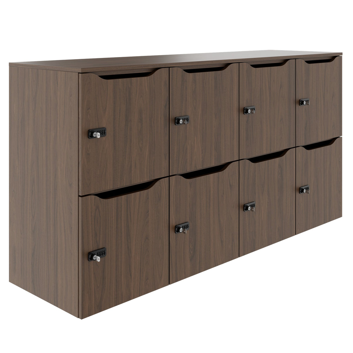 Armoire CHOICE | 1804 x 936 mm, 8 casiers, noyer - 1 Lightbox Main Image
