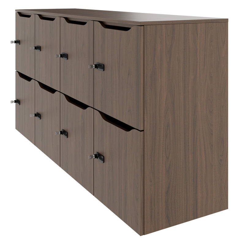 Armoire CHOICE | 1804 x 936 mm, 8 casiers, noyer - 3 Main Image