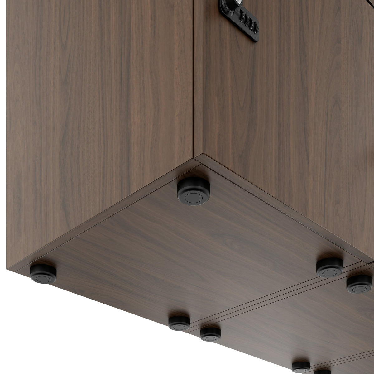 Armoire CHOICE | 1804 x 936 mm, 8 casiers, noyer - 6 Lightbox Main Image