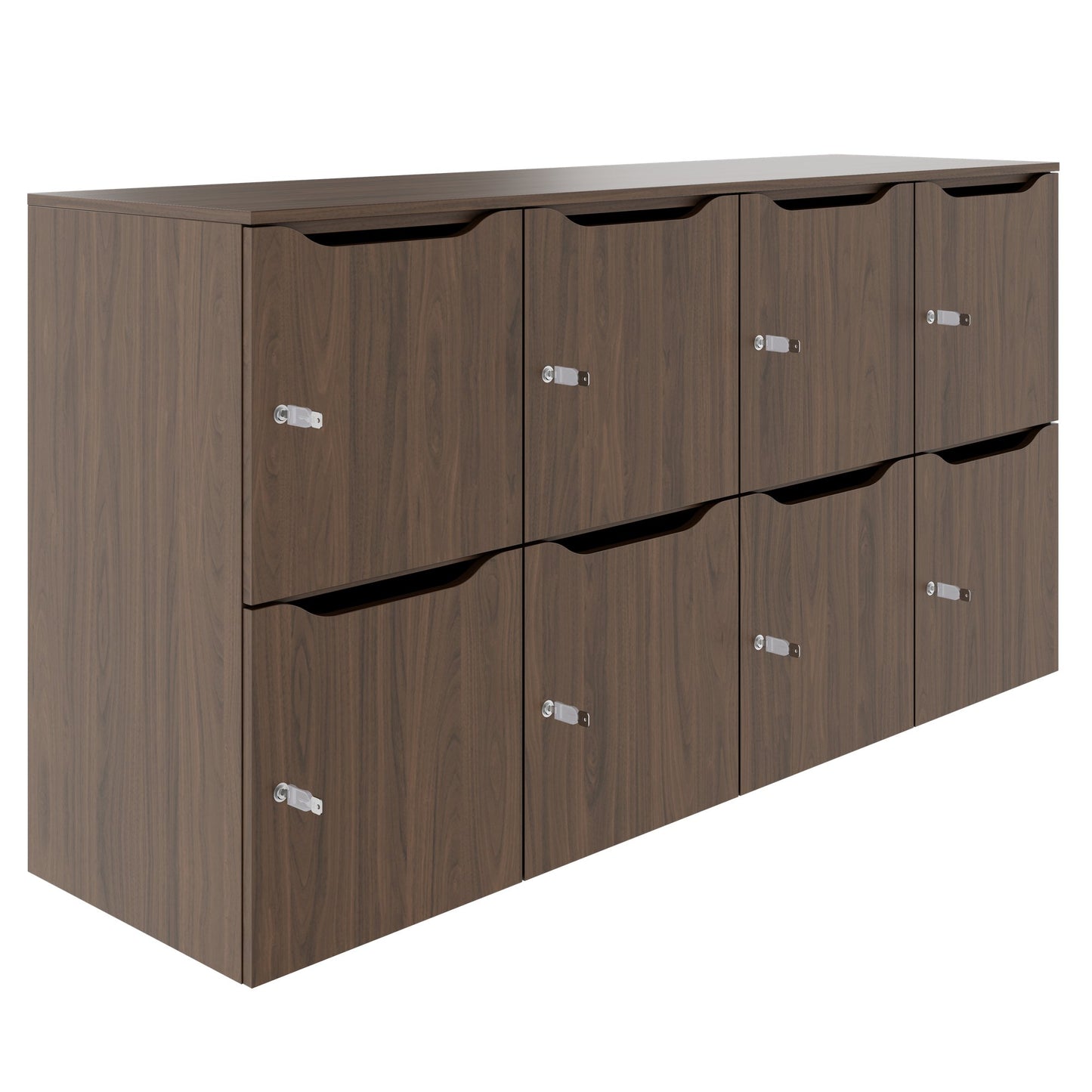 Armadietto CHOICE | 1804 x 936 mm, 8 scomparti, noce