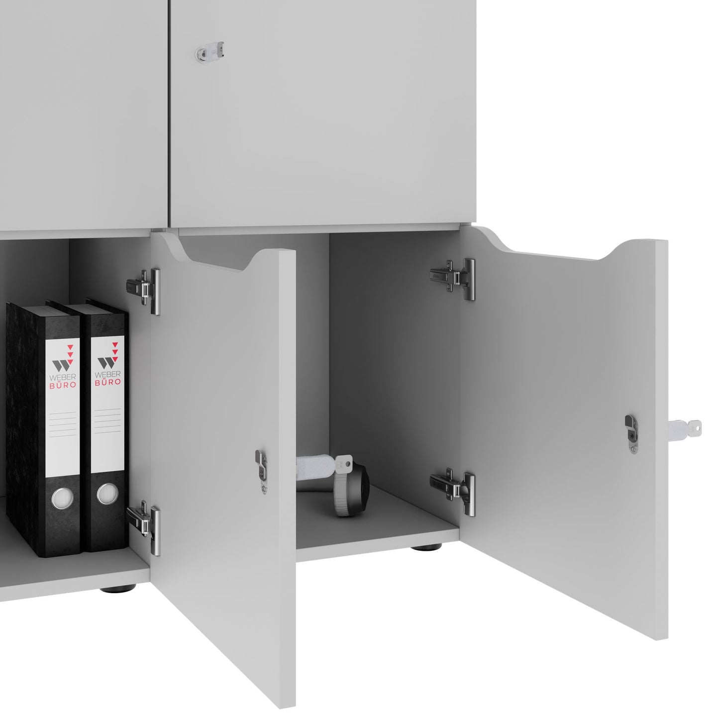 CHOICE Spind | 1804 x 936 mm, 8 Schließfächer, Perlgrau