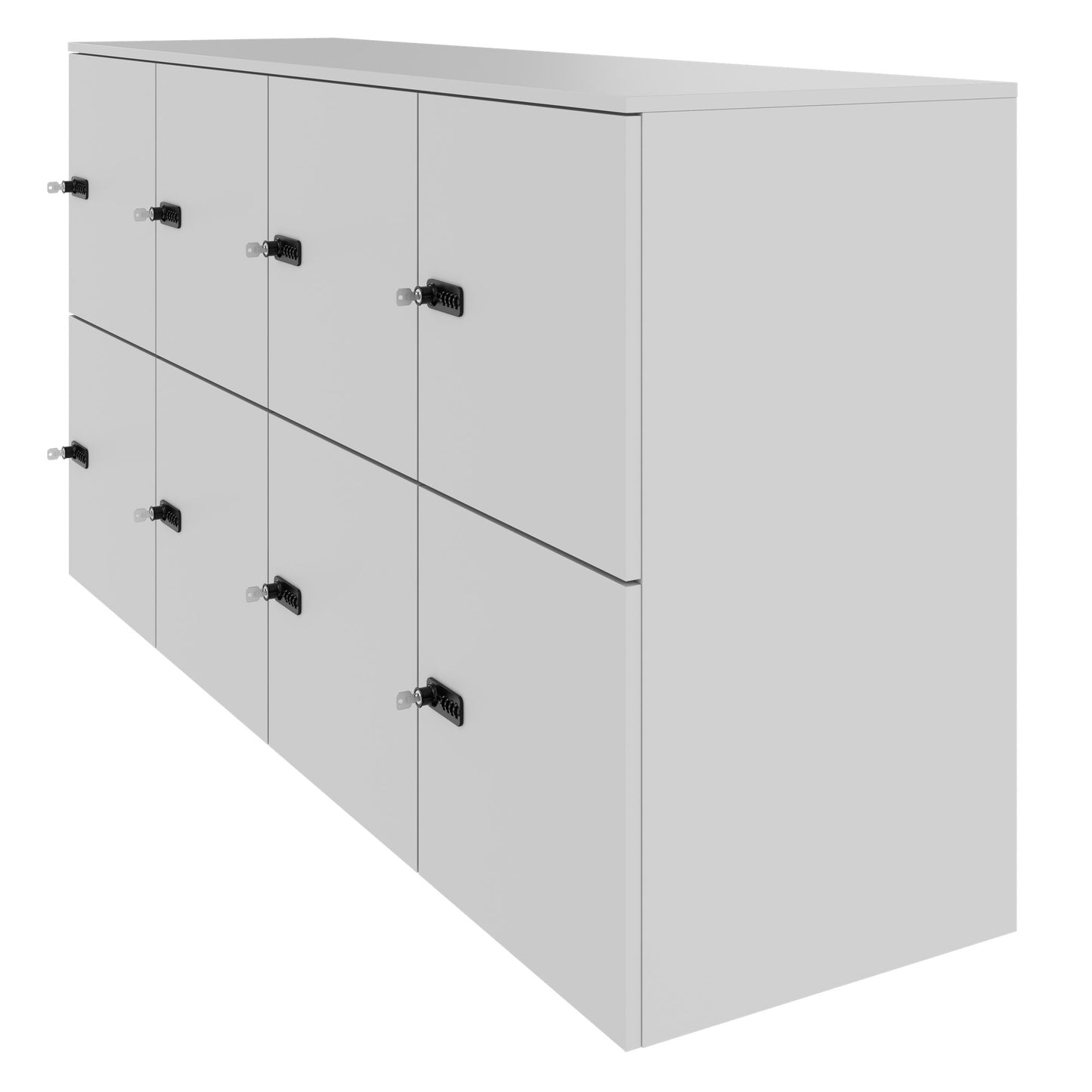 CHOICE Spind | 1804 x 936 mm, 8 Schließfächer, Perlgrau