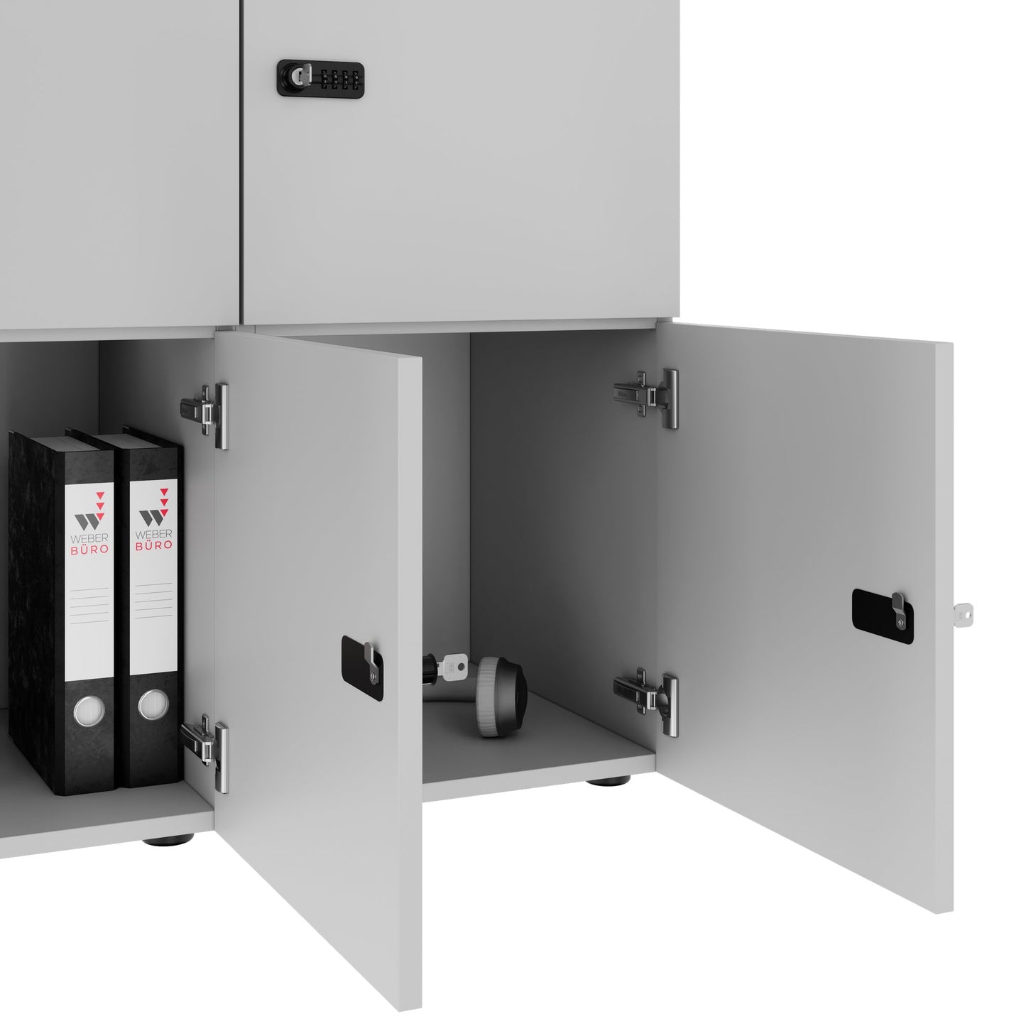 CHOICE Spind | 1804 x 936 mm, 8 Schließfächer, Perlgrau
