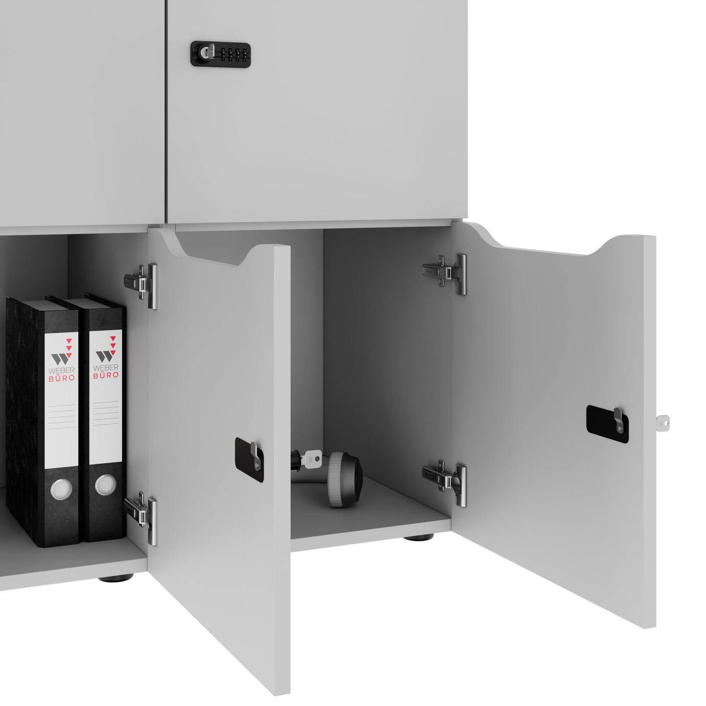 CHOICE Spind | 1804 x 936 mm, 8 Schließfächer, Perlgrau