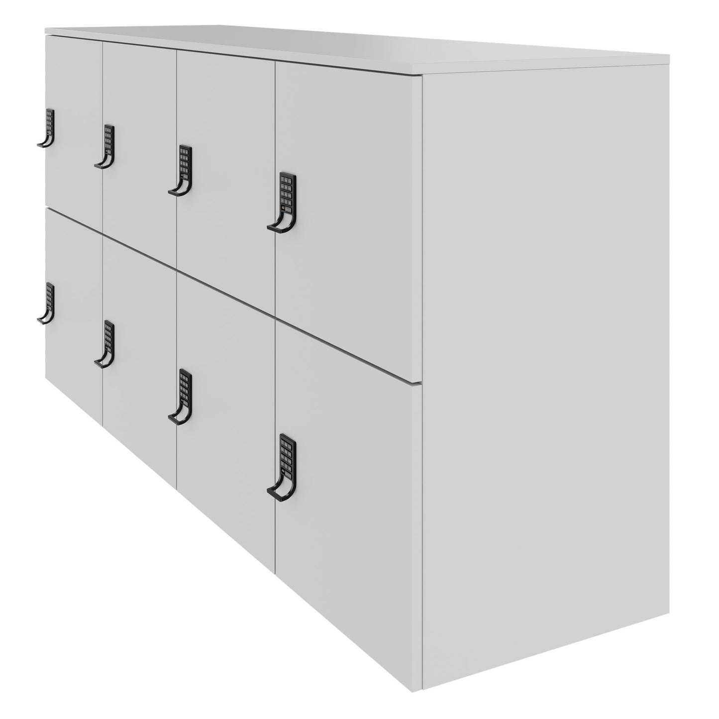 CHOICE Spind | 1804 x 936 mm, 8 Schließfächer, Perlgrau