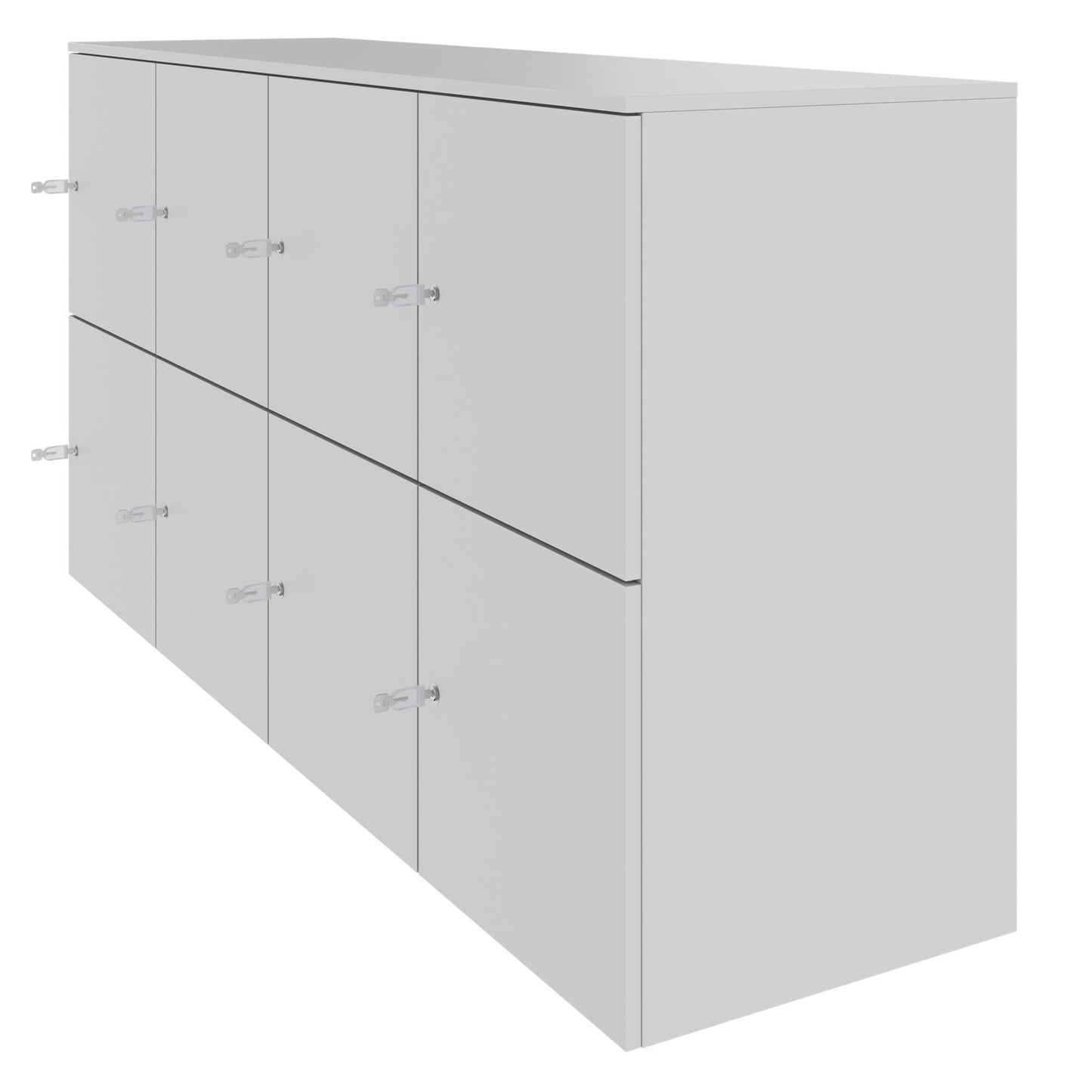 CHOICE Spind | 1804 x 936 mm, 8 Schließfächer, Perlgrau