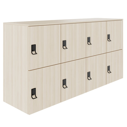 Armadietto CHOICE | 1804 x 936 mm, 8 scomparti, frassino sabbiato