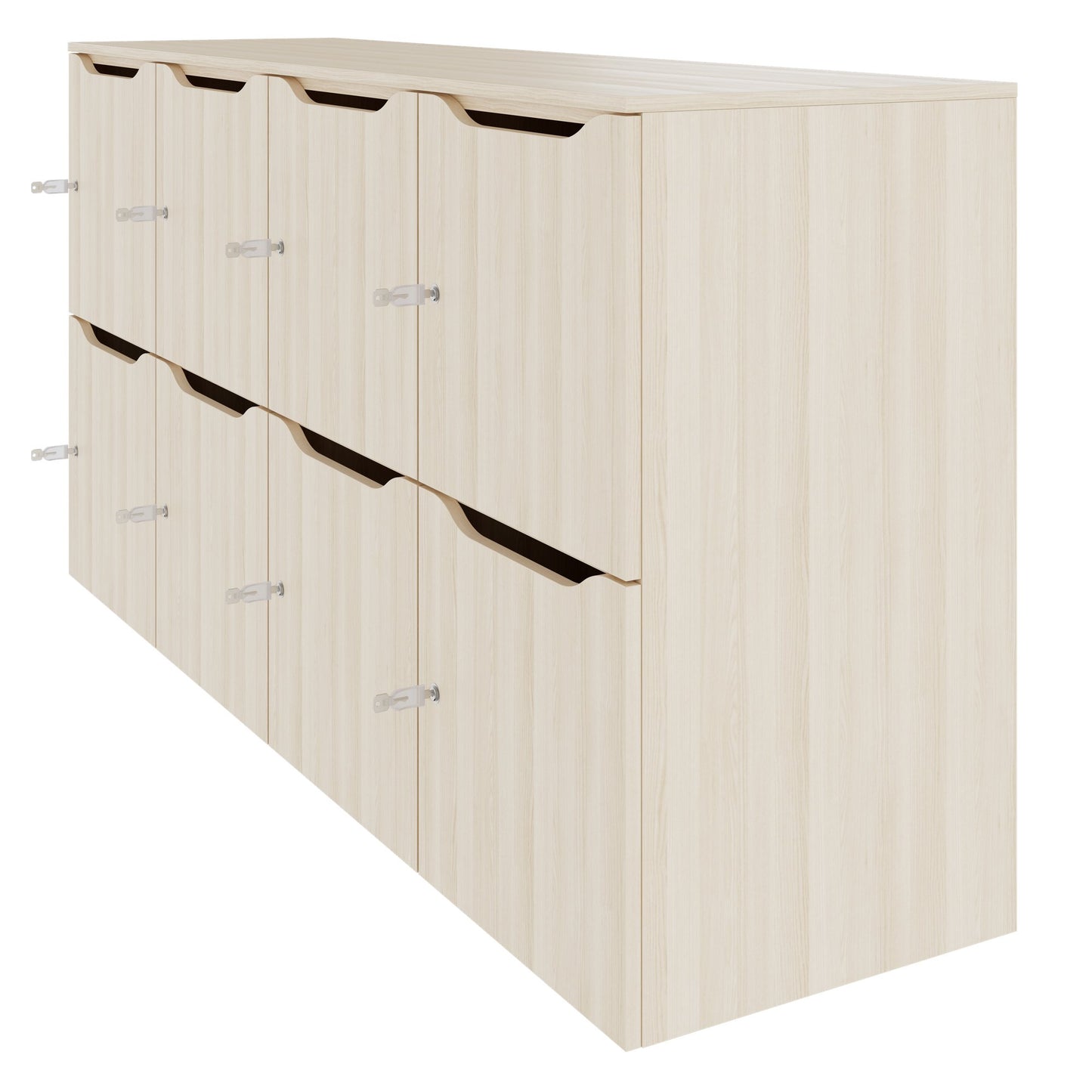 CHOICE Spind | 1804 x 936 mm, 8 Schließfächer, Sandesche