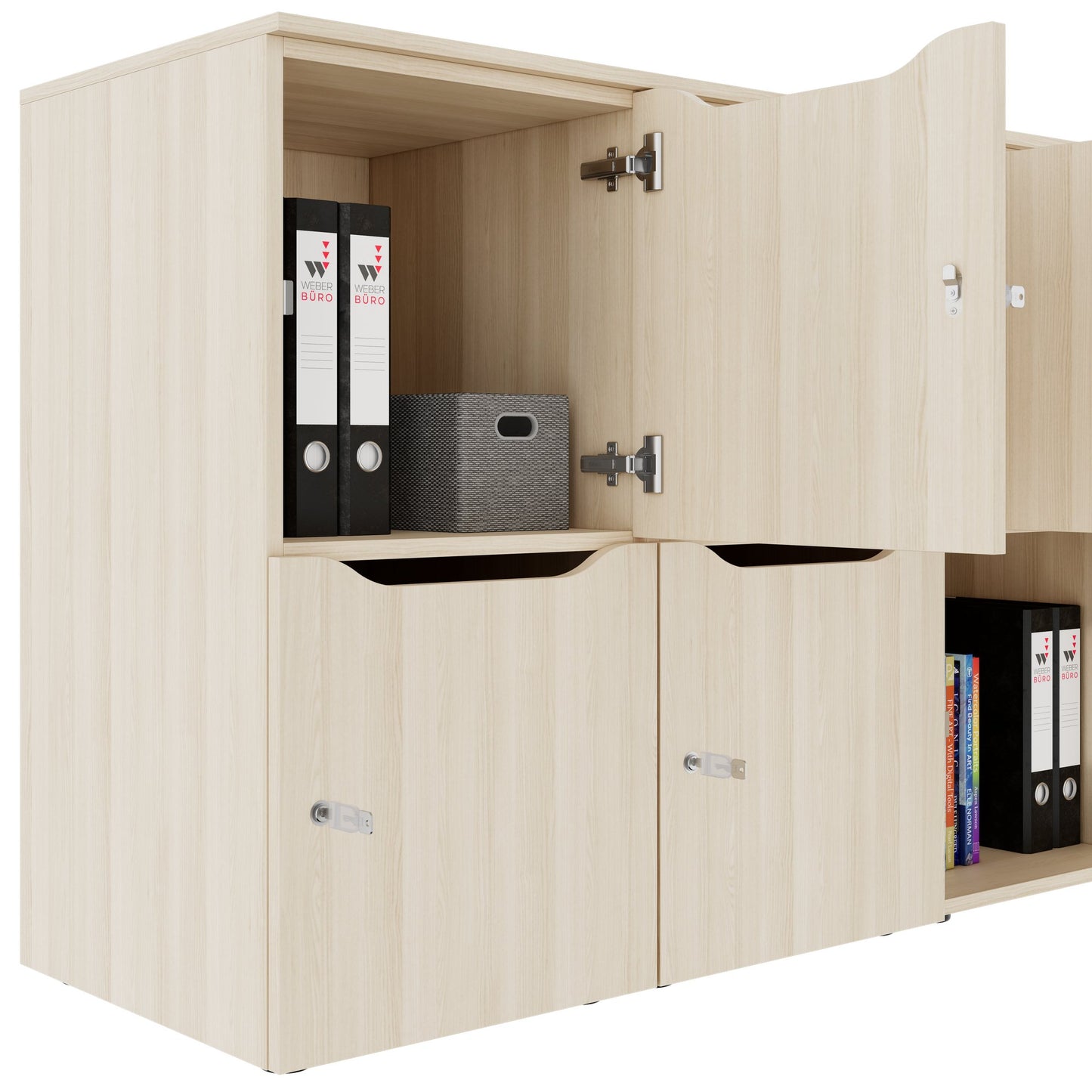 CHOICE Spind | 1804 x 936 mm, 8 Schließfächer, Sandesche