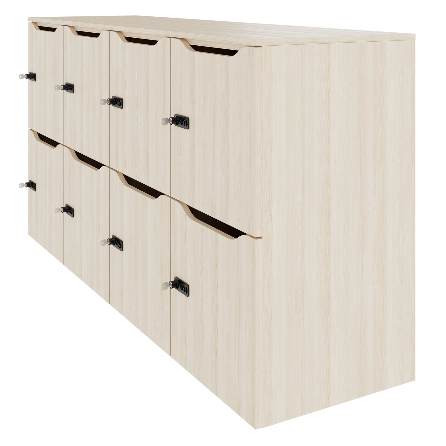 CHOICE Spind | 1804 x 936 mm, 8 Schließfächer, Sandesche