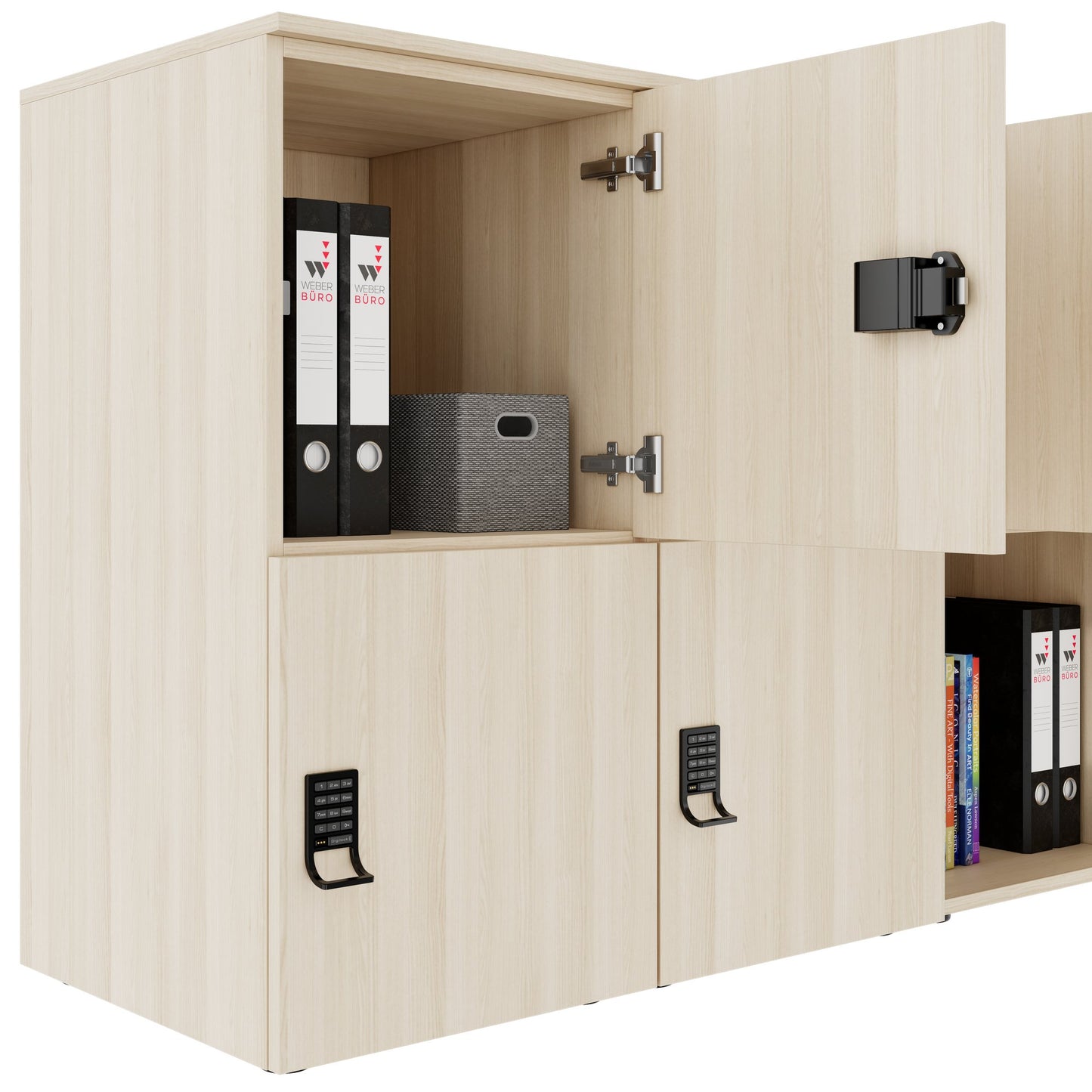 CHOICE Spind | 1804 x 936 mm, 8 Schließfächer, Sandesche