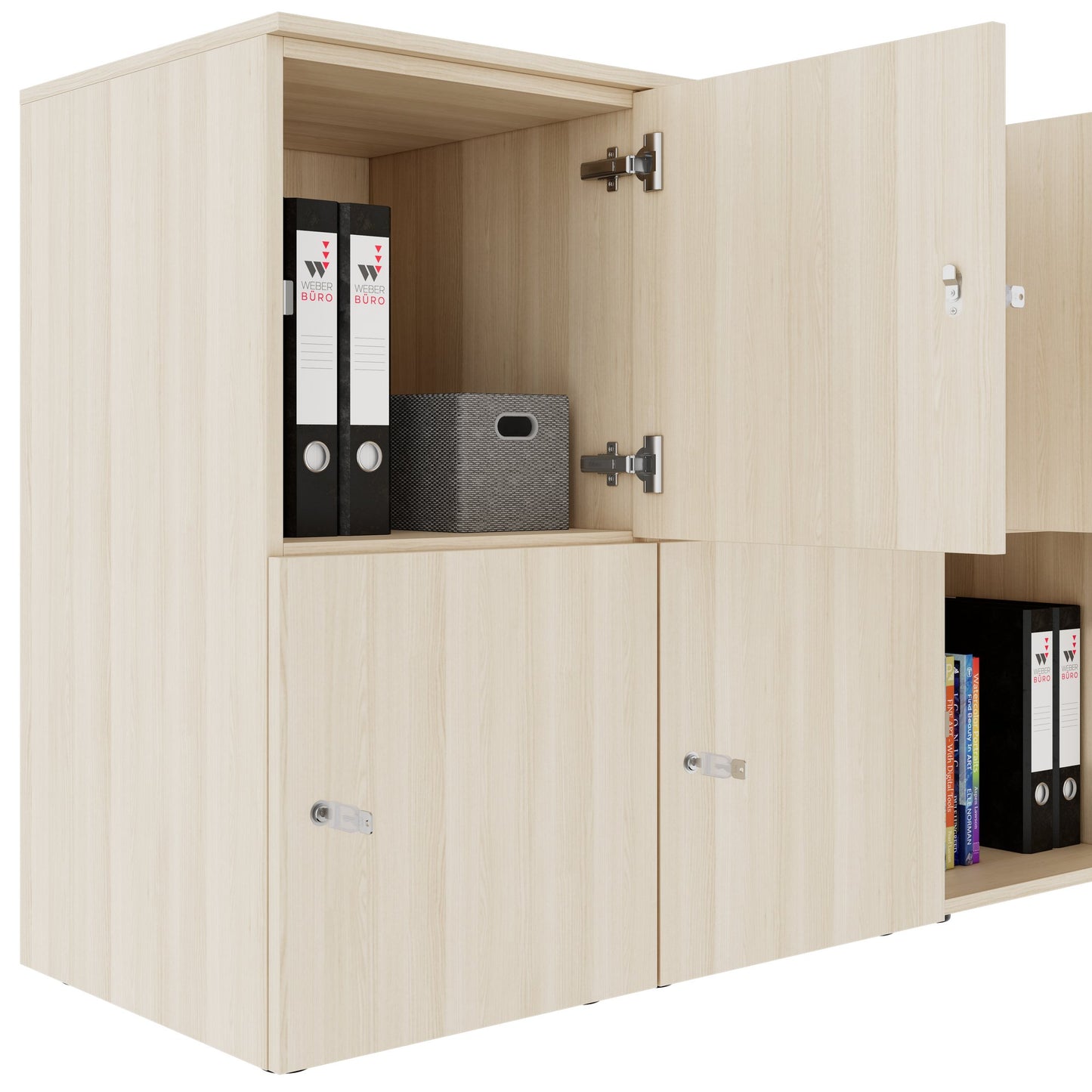 CHOICE Spind | 1804 x 936 mm, 8 Schließfächer, Sandesche