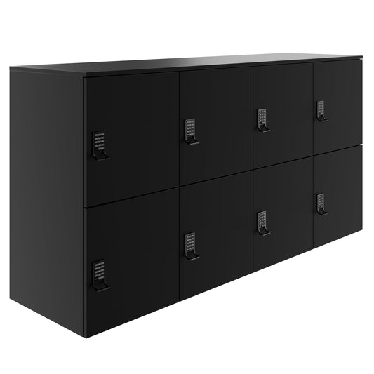Armadietto CHOICE | 1804 x 936 mm, 8 scomparti, nero