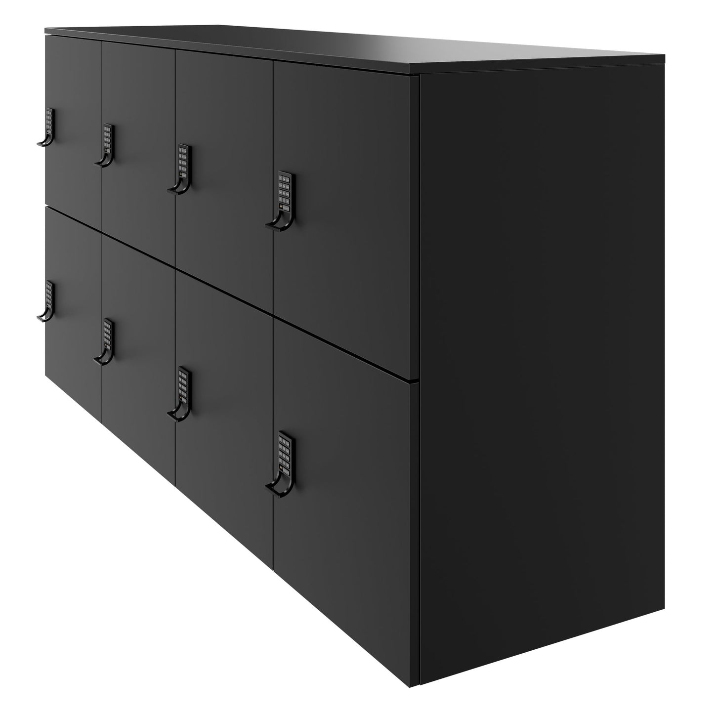 Armadietto CHOICE | 1804 x 936 mm, 8 scomparti, nero