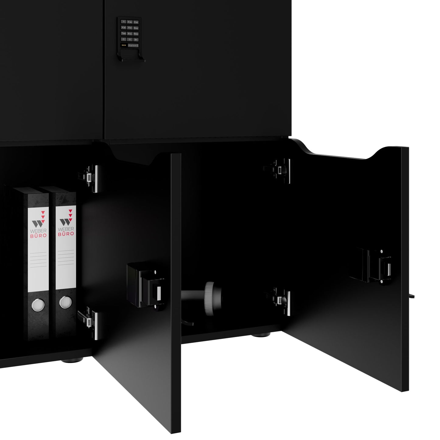 Armadietto CHOICE | 1804 x 936 mm, 8 scomparti, nero