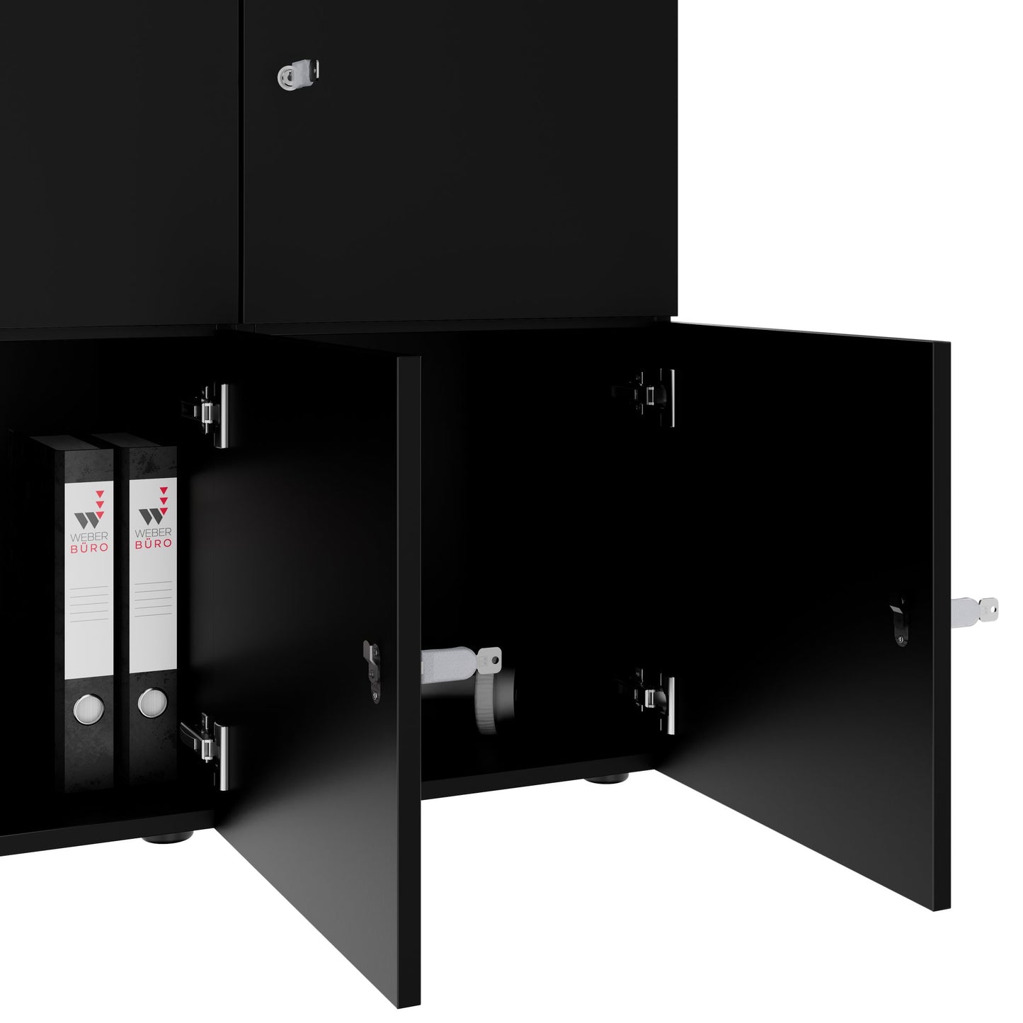 Armadietto CHOICE | 1804 x 936 mm, 8 scomparti, nero