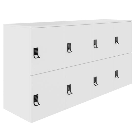 Armadietto CHOICE | 1804 x 936 mm, 8 scomparti, bianco