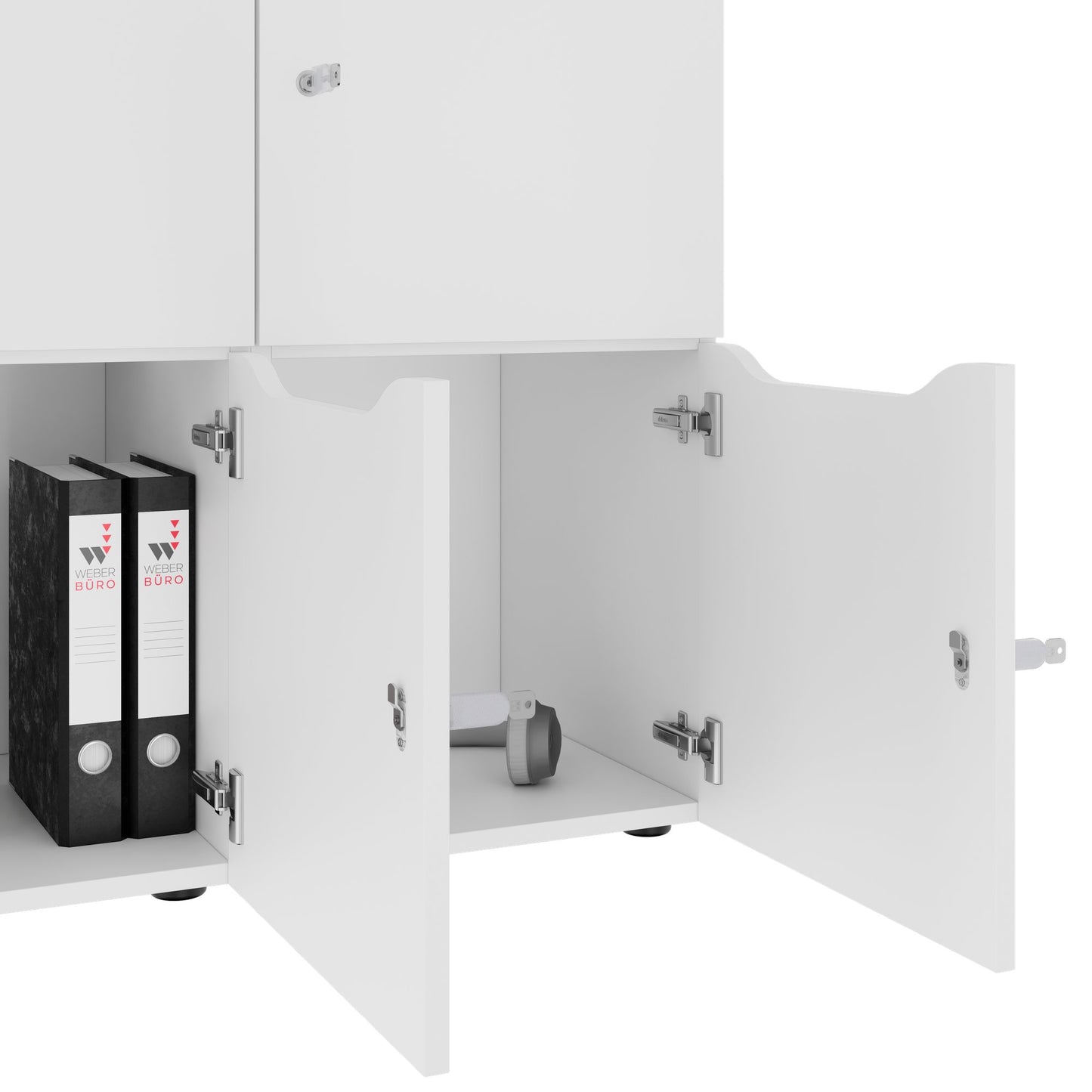 CHOICE Spind | 1804 x 936 mm, 8 Schließfächer, Weiß