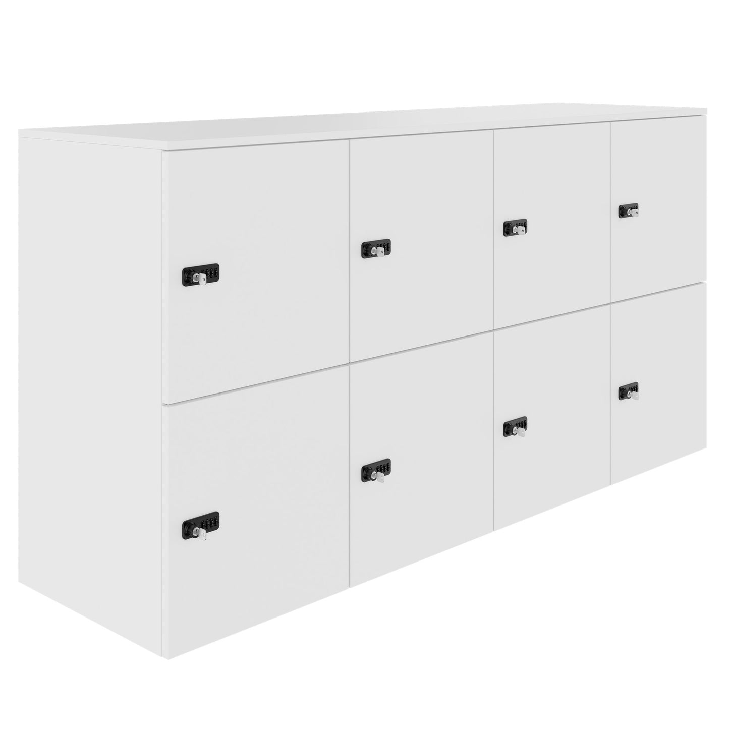 CHOICE Spind | 1804 x 936 mm, 8 Schließfächer, Weiß