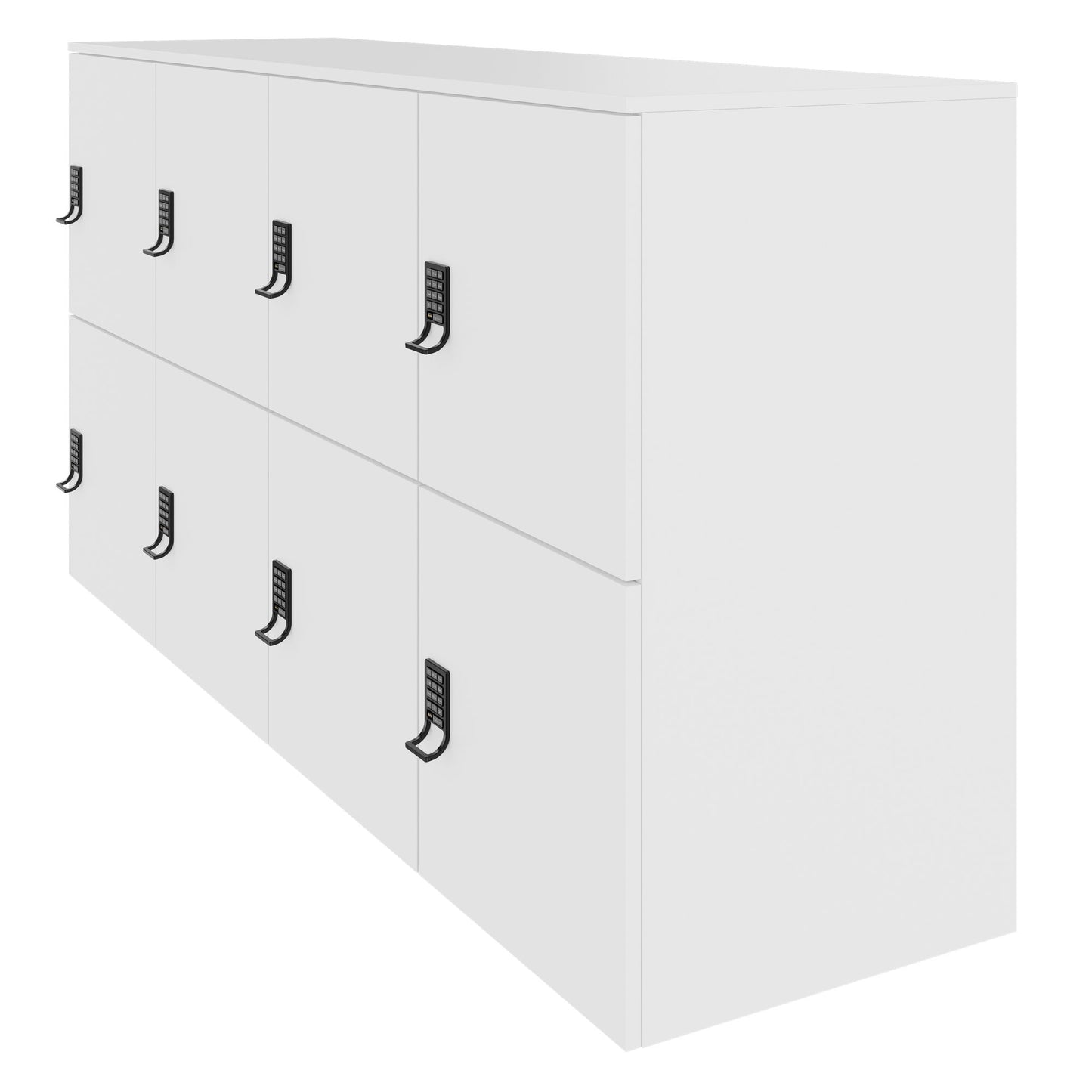 CHOICE Spind | 1804 x 936 mm, 8 Schließfächer, Weiß