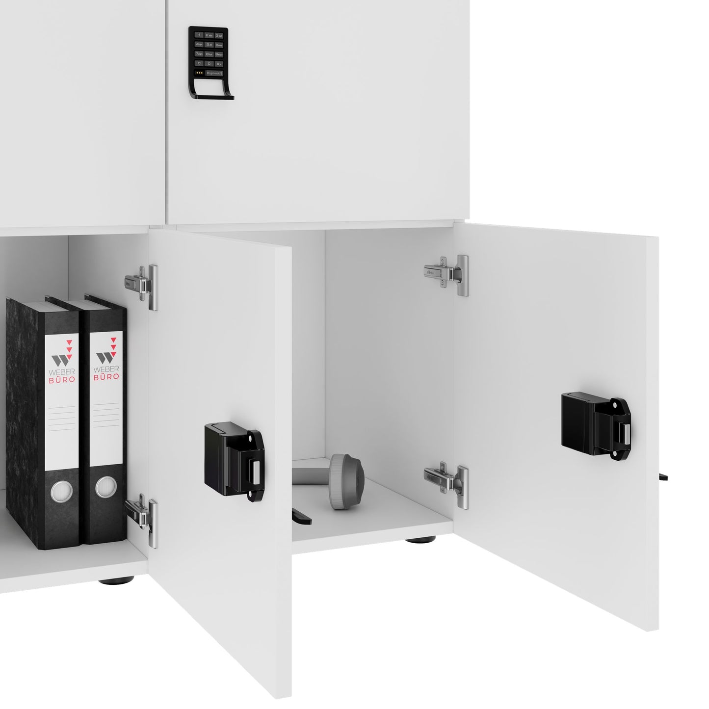 CHOICE Spind | 1804 x 936 mm, 8 Schließfächer, Weiß