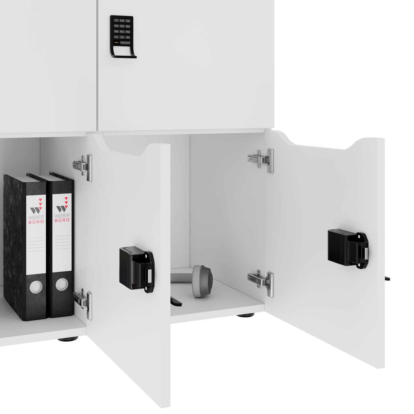 CHOICE Spind | 1804 x 936 mm, 8 Schließfächer, Weiß