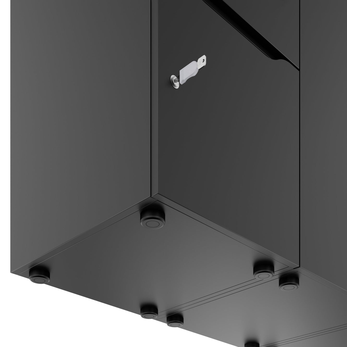 CHOICE Spind | 2706 x 1836 mm, 12 Schliessfächer, Sitznische, Anthrazit