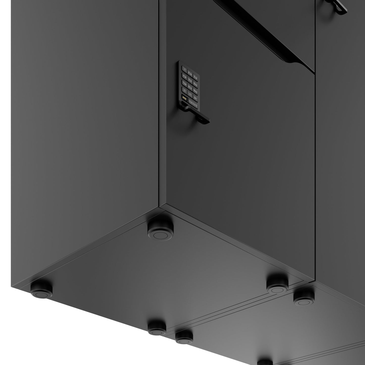 CHOICE Spind | 2706 x 1836 mm, 12 Schliessfächer, Sitznische, Anthrazit