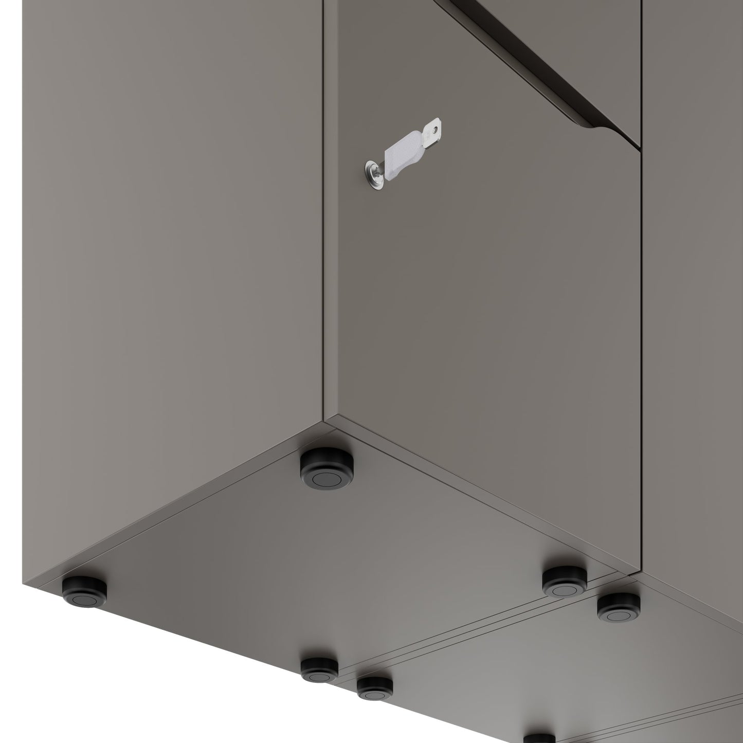 CHOICE Spind | 2706 x 1836 mm, 12 Schliessfächer, Sitznische, Cubanitgrau