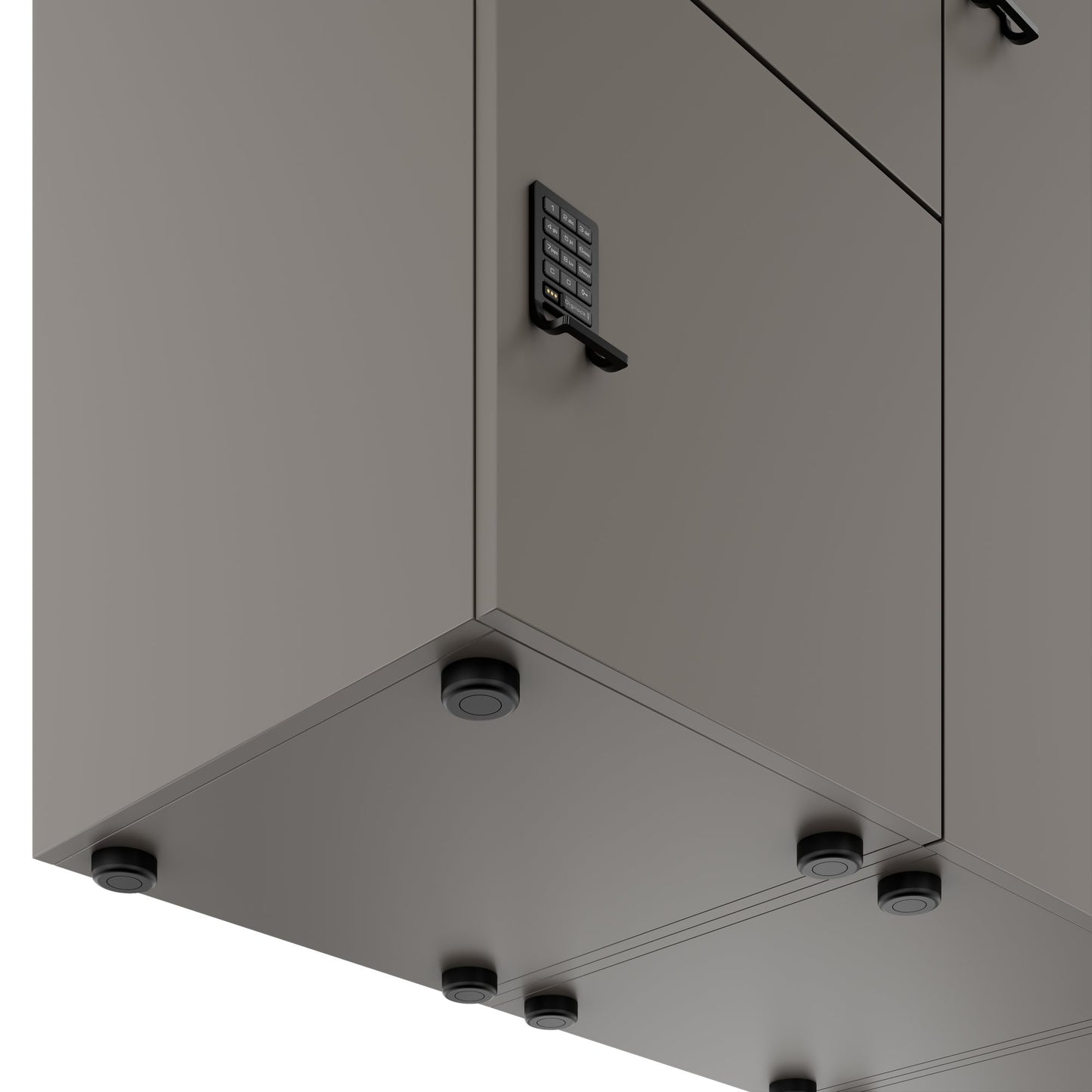 CHOICE Spind | 2706 x 1836 mm, 12 Schliessfächer, Sitznische, Cubanitgrau