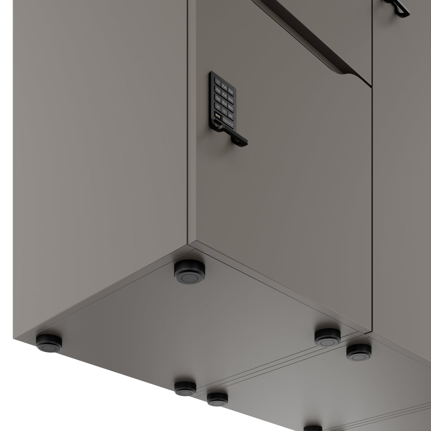 CHOICE Spind | 2706 x 1836 mm, 12 Schliessfächer, Sitznische, Cubanitgrau