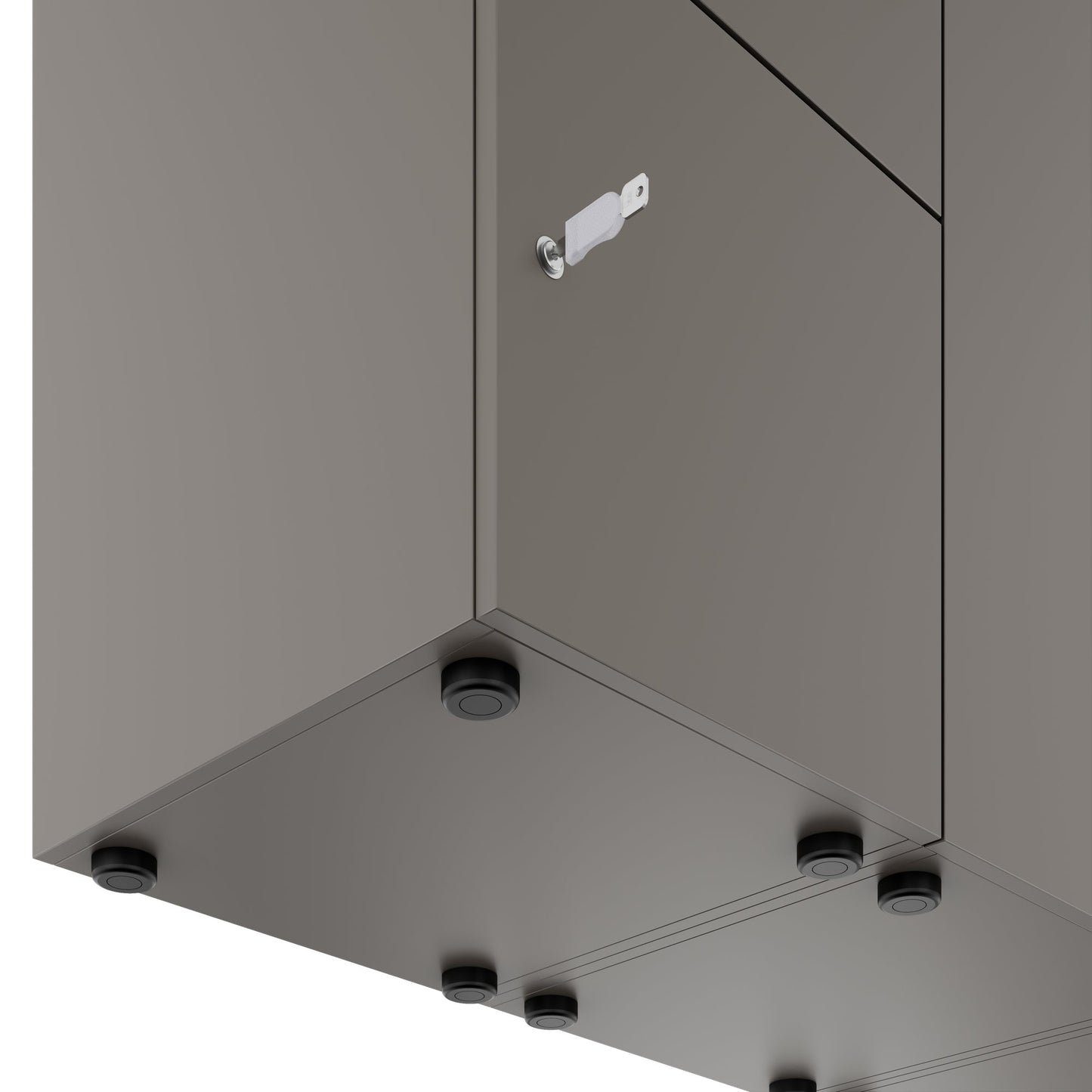 CHOICE Spind | 2706 x 1836 mm, 12 Schliessfächer, Sitznische, Cubanitgrau