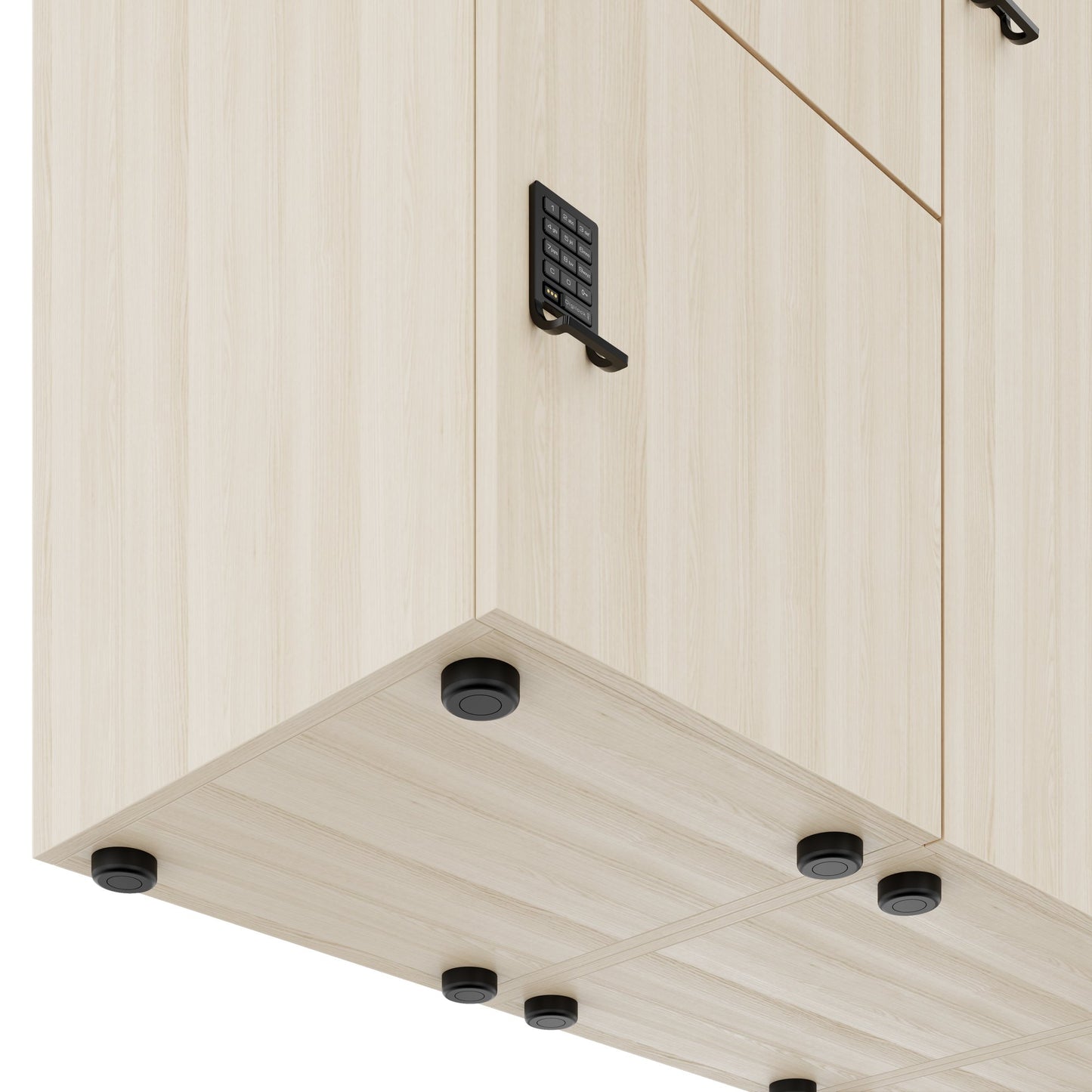 CHOICE Spind | 2706 x 1836 mm, 12 Schliessfächer, Sitznische, Sandesche