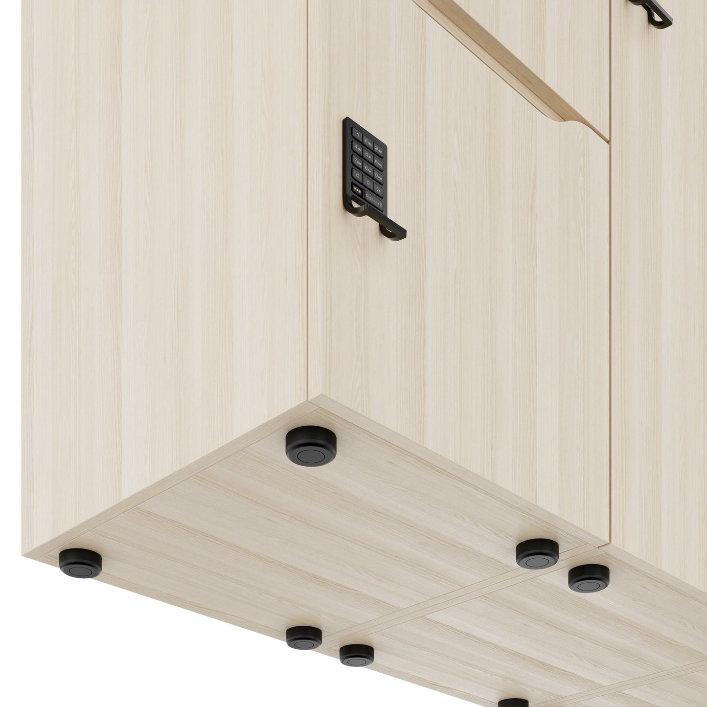 CHOICE Spind | 2706 x 1836 mm, 12 Schliessfächer, Sitznische, Sandesche