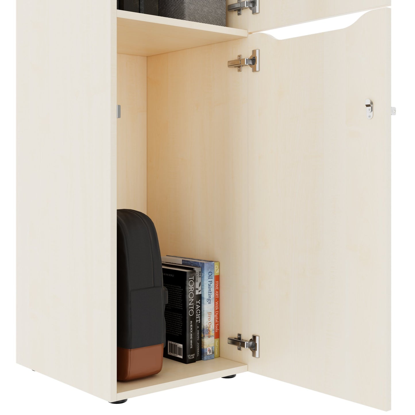 CHOICE Spind | 450 x 1370 mm, 2 oder 3 Schließfächer, Ahorn