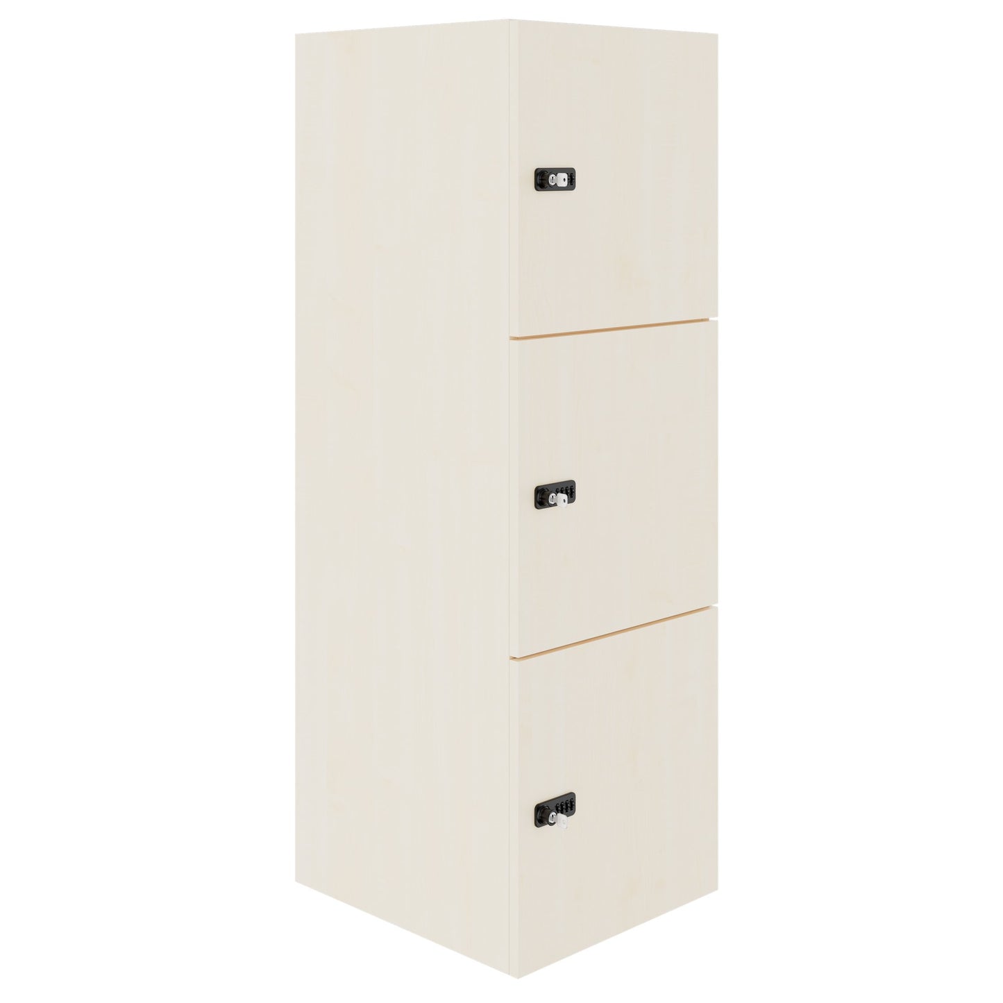 CHOICE Spind | 450 x 1370 mm, 2 oder 3 Schließfächer, Ahorn