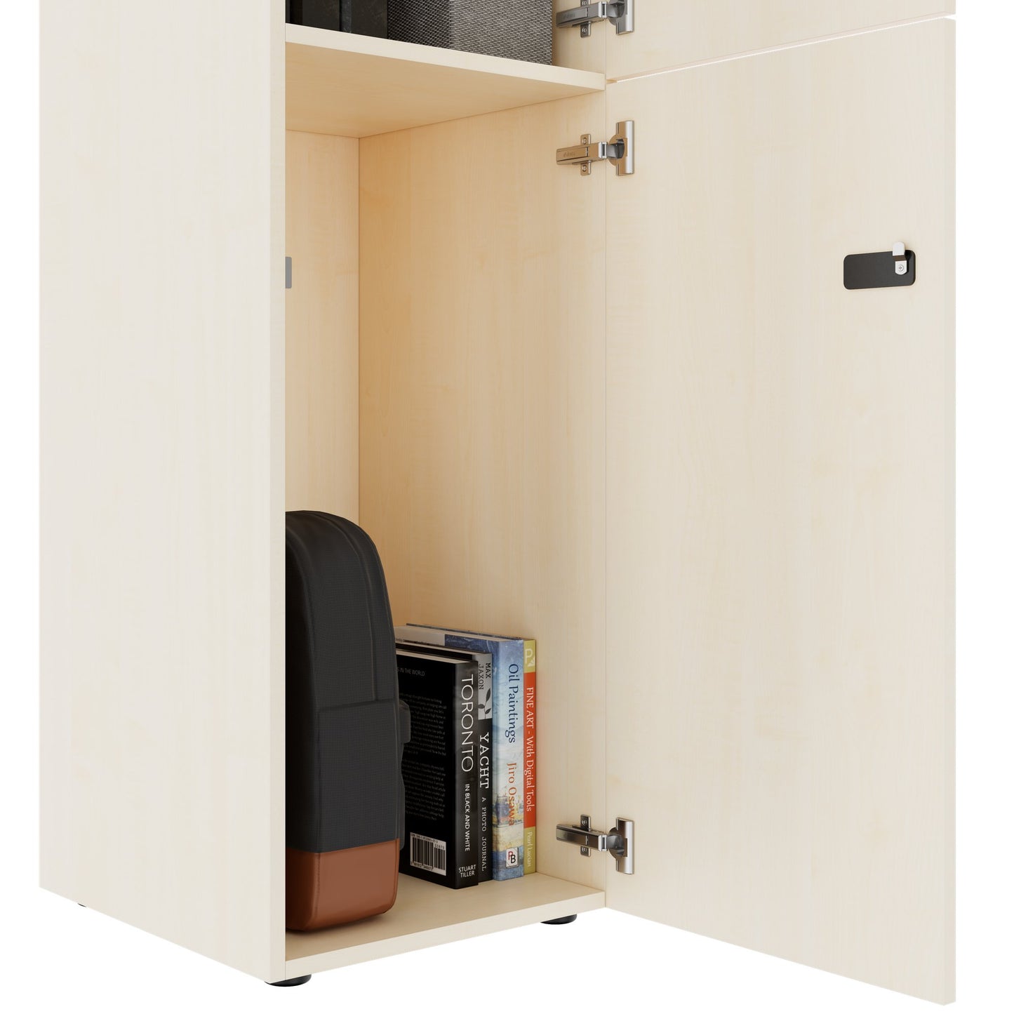 CHOICE Spind | 450 x 1370 mm, 2 oder 3 Schließfächer, Ahorn