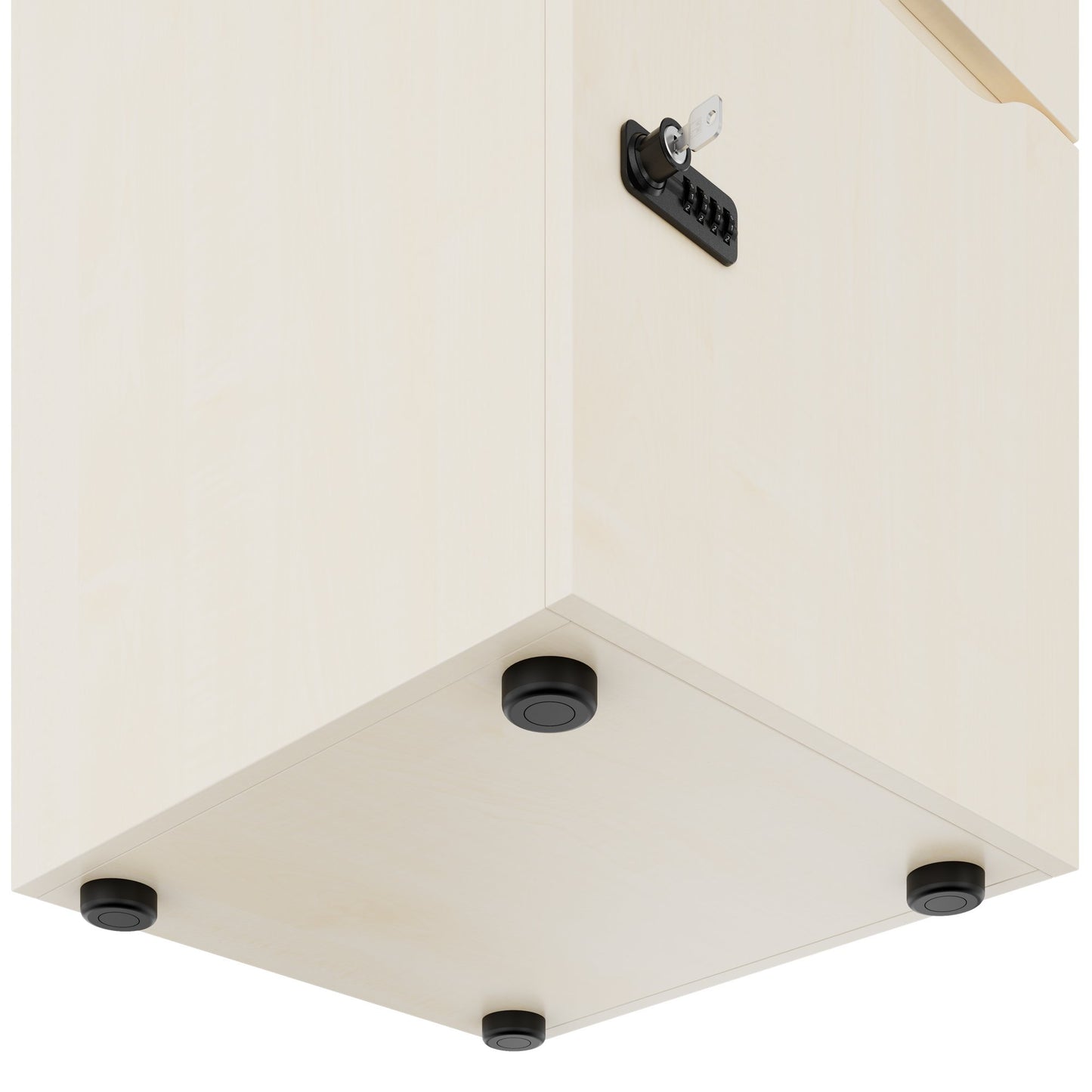 CHOICE Spind | 450 x 1370 mm, 2 oder 3 Schließfächer, Ahorn