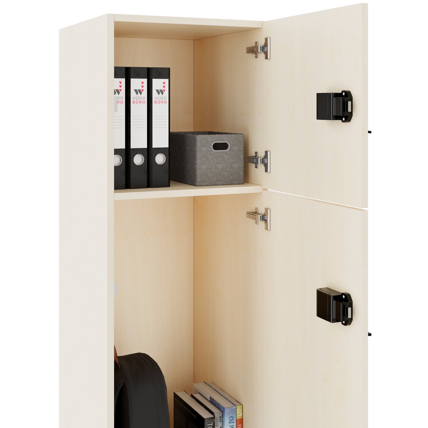 CHOICE Spind | 450 x 1370 mm, 2 oder 3 Schließfächer, Ahorn