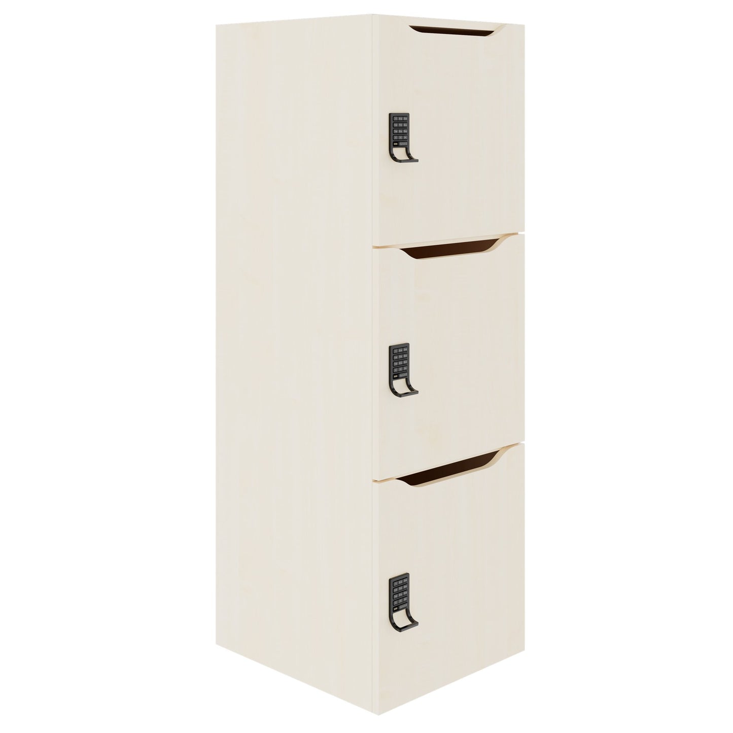 CHOICE Spind | 450 x 1370 mm, 2 oder 3 Schließfächer, Ahorn