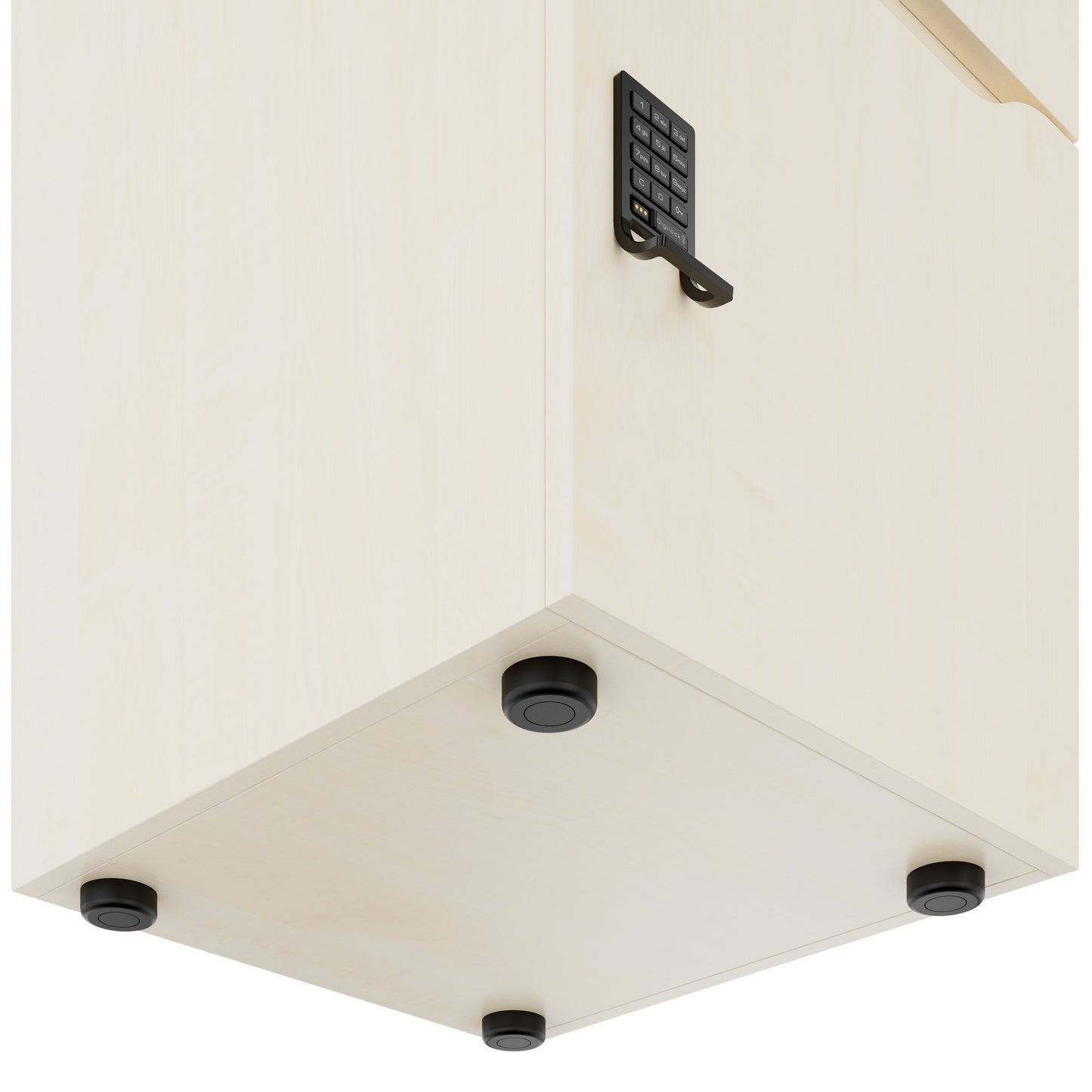 CHOICE Spind | 450 x 1370 mm, 2 oder 3 Schließfächer, Ahorn