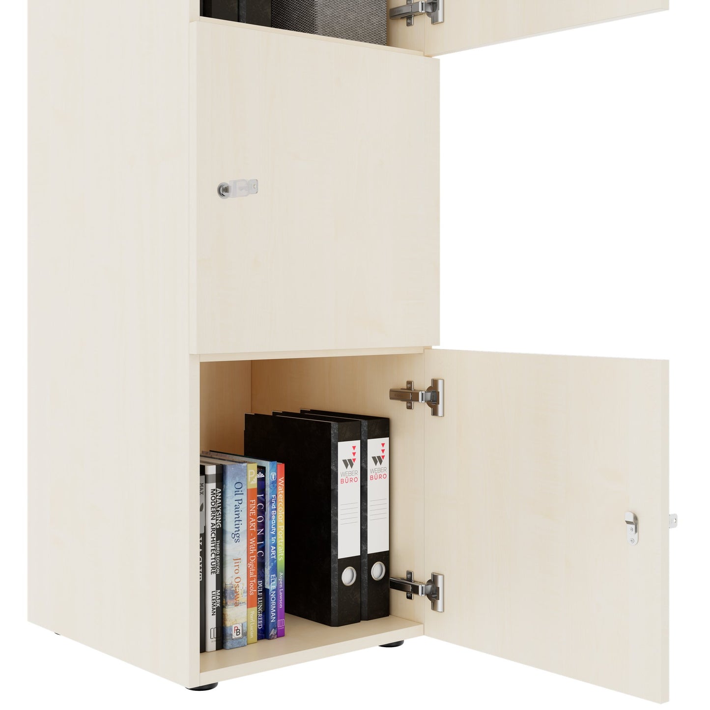 CHOICE Spind | 450 x 1370 mm, 2 oder 3 Schließfächer, Ahorn