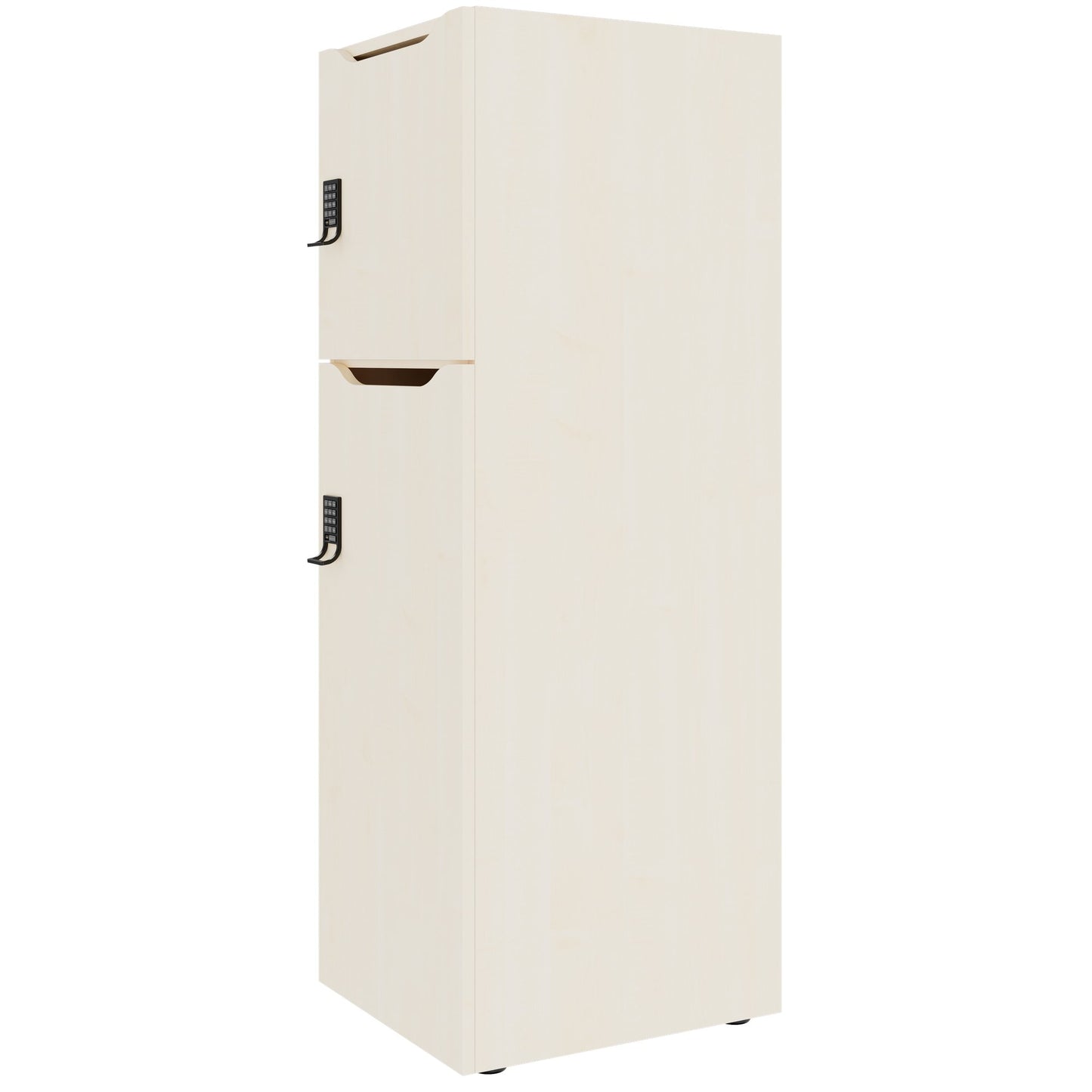 CHOICE Spind | 450 x 1370 mm, 2 oder 3 Schließfächer, Ahorn