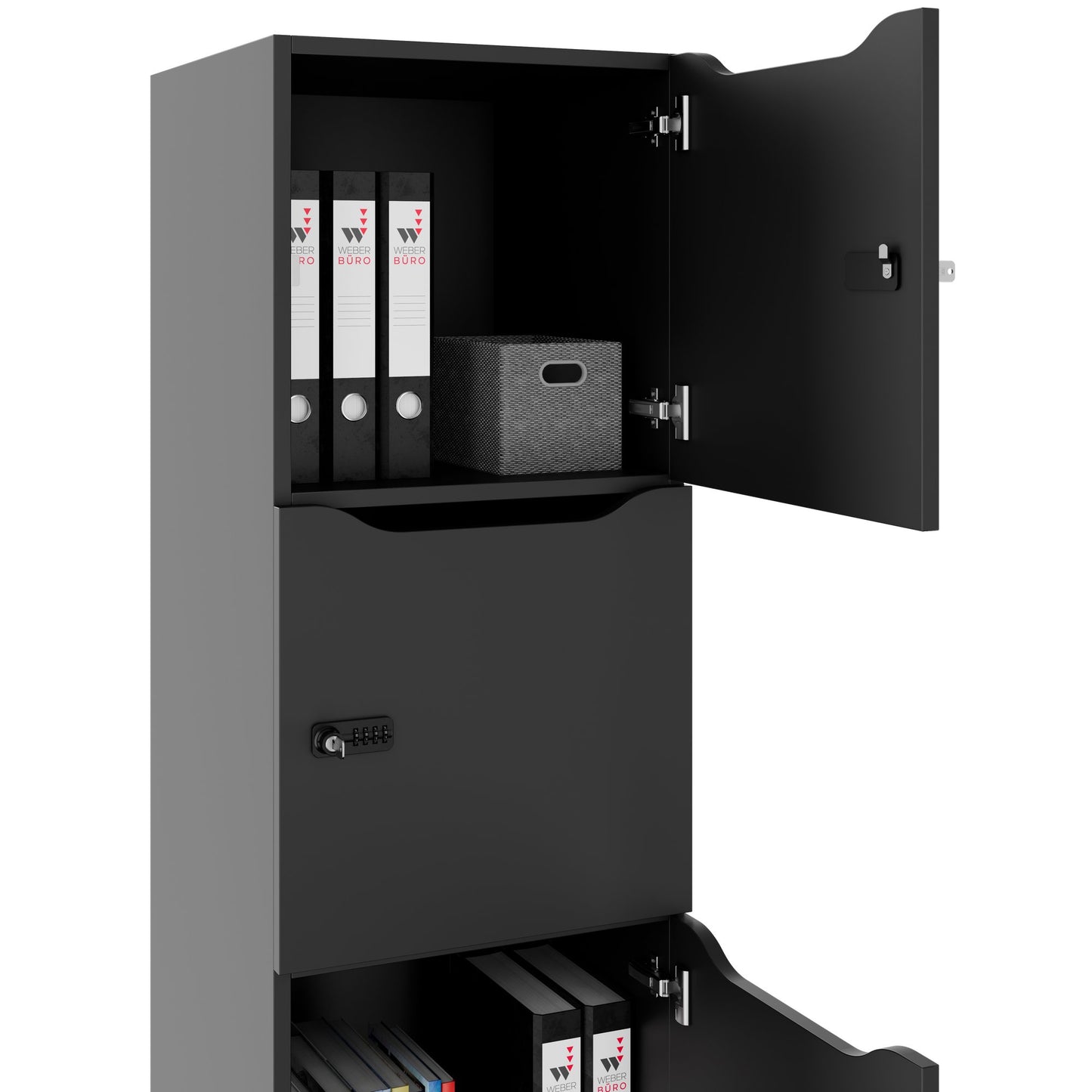 CHOICE locker | 450 x 1370 mm, 2 or 3 lockers, anthracite