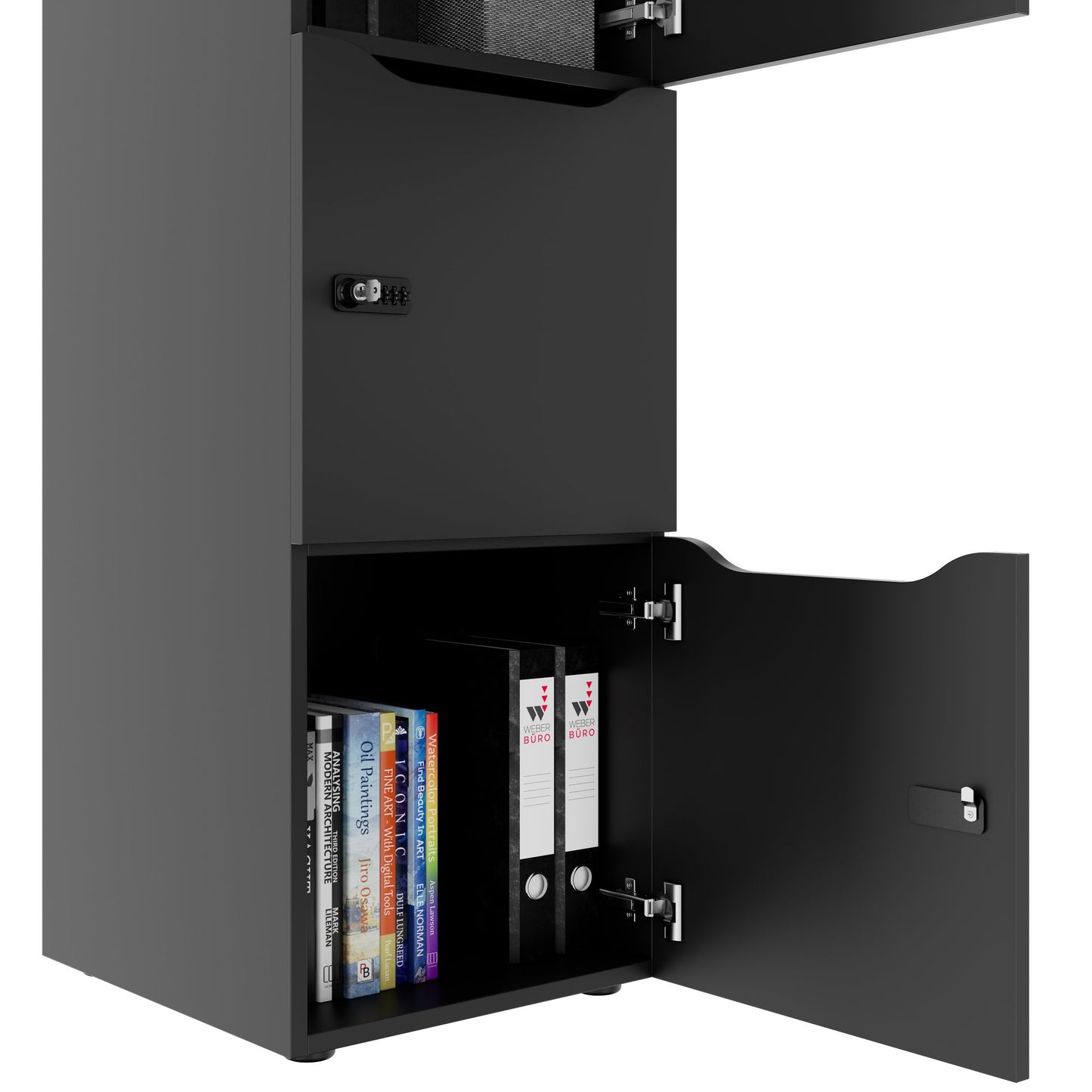 CHOICE locker | 450 x 1370 mm, 2 or 3 lockers, anthracite